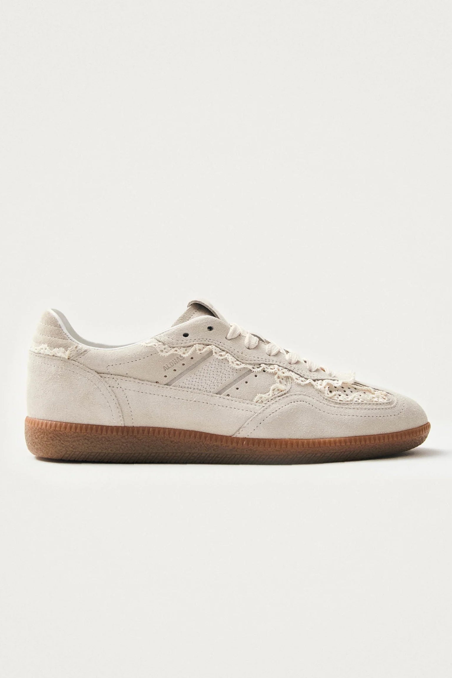 Alohas - Crochet Cream Leather Sneakers