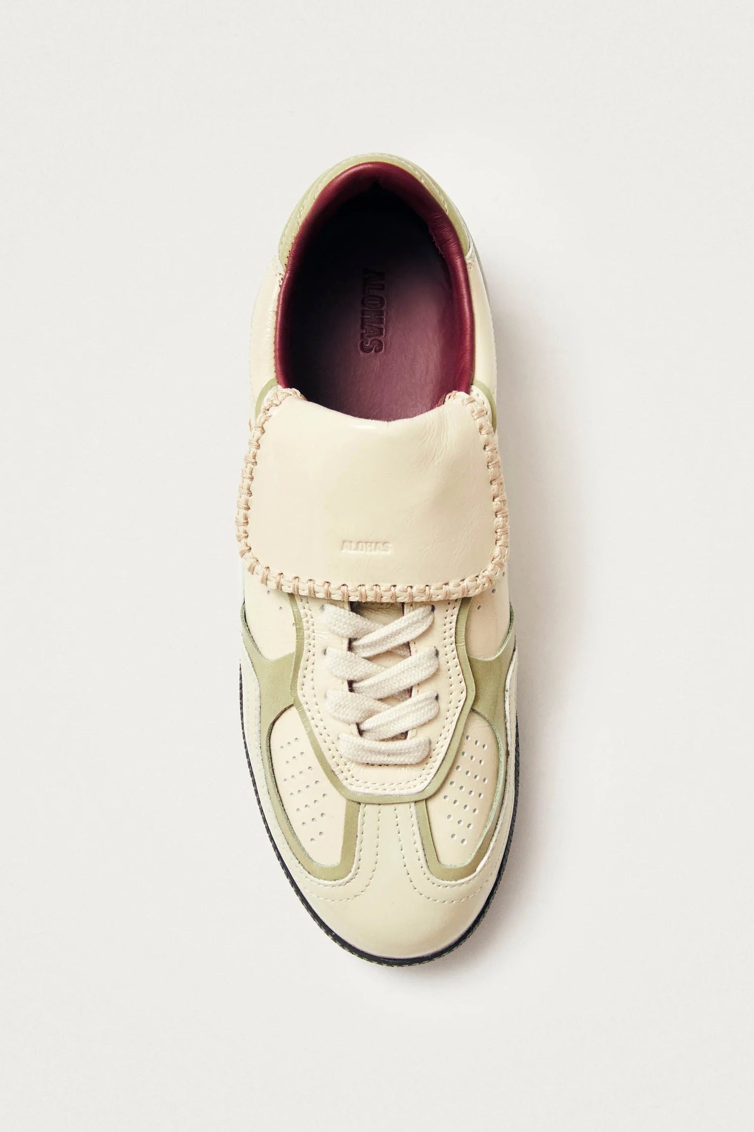 Alohas - Club Onix Cream Leather Sneakers