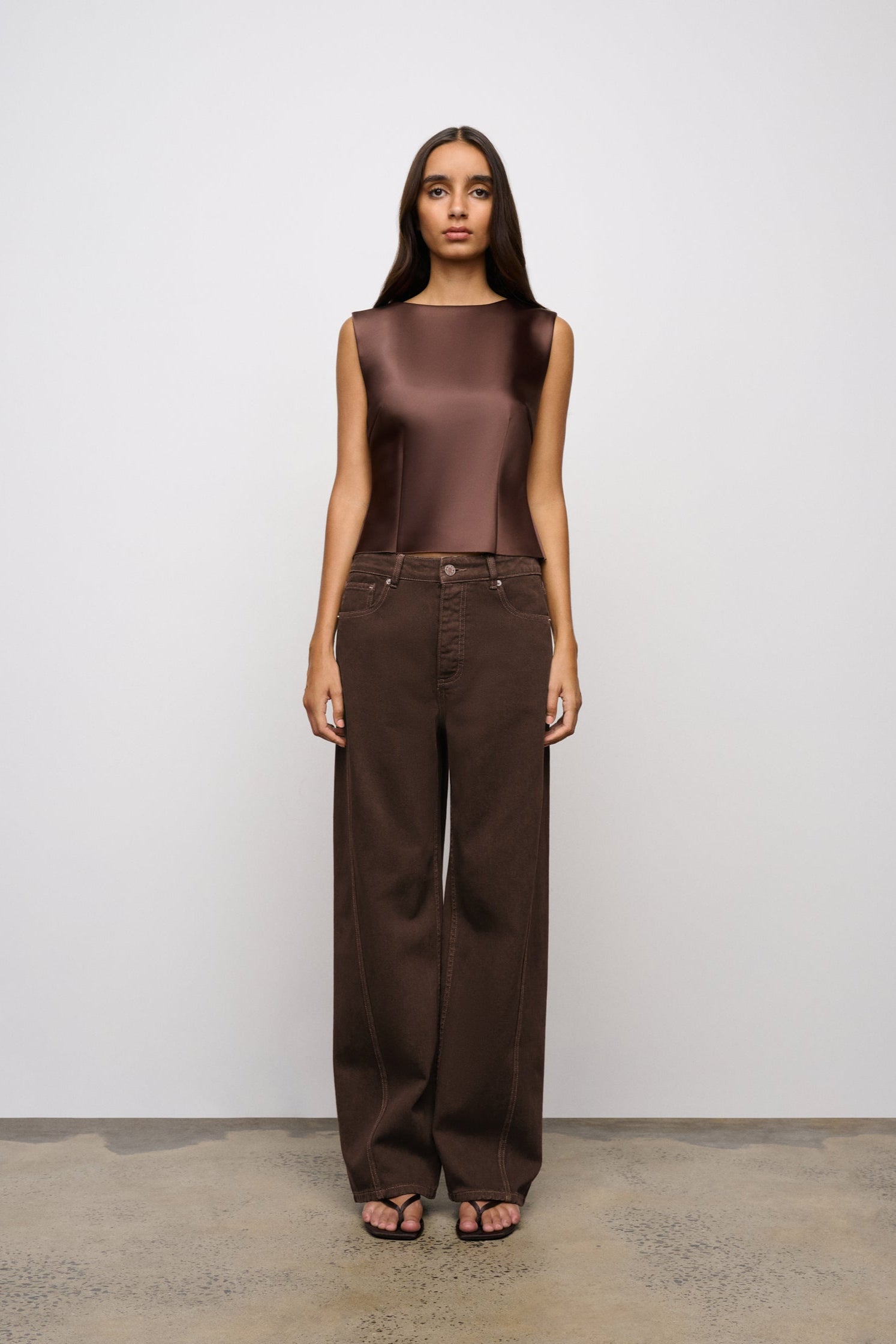 One of Others - Everly Top - Cacao