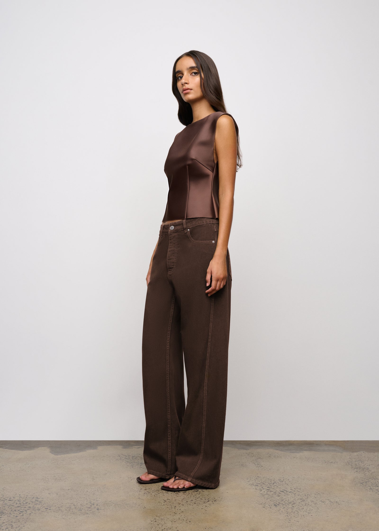 One of Others - Everly Top - Cacao