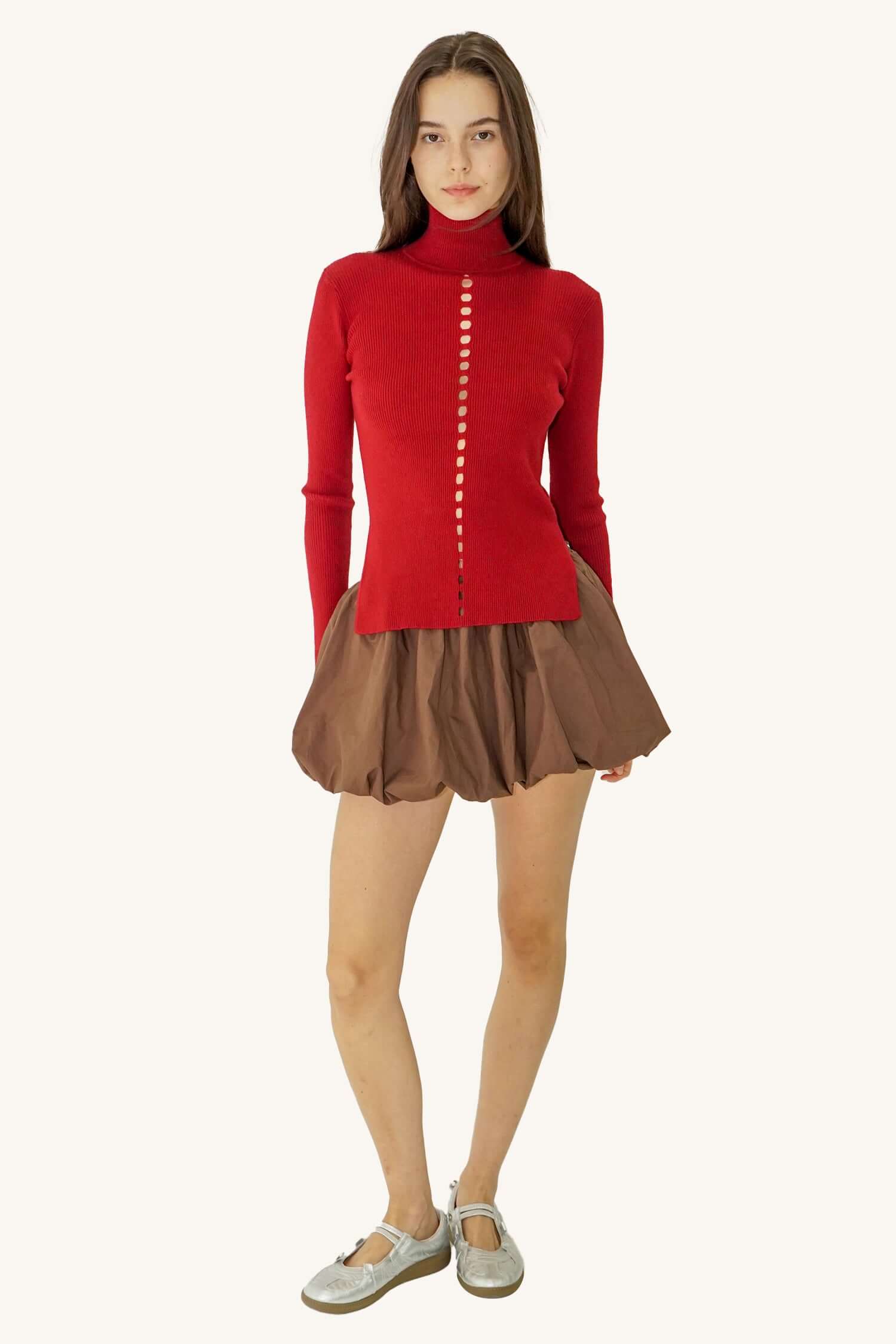 LAST ONE | Find Me Now - River Knit Long Sleeve - Sangria