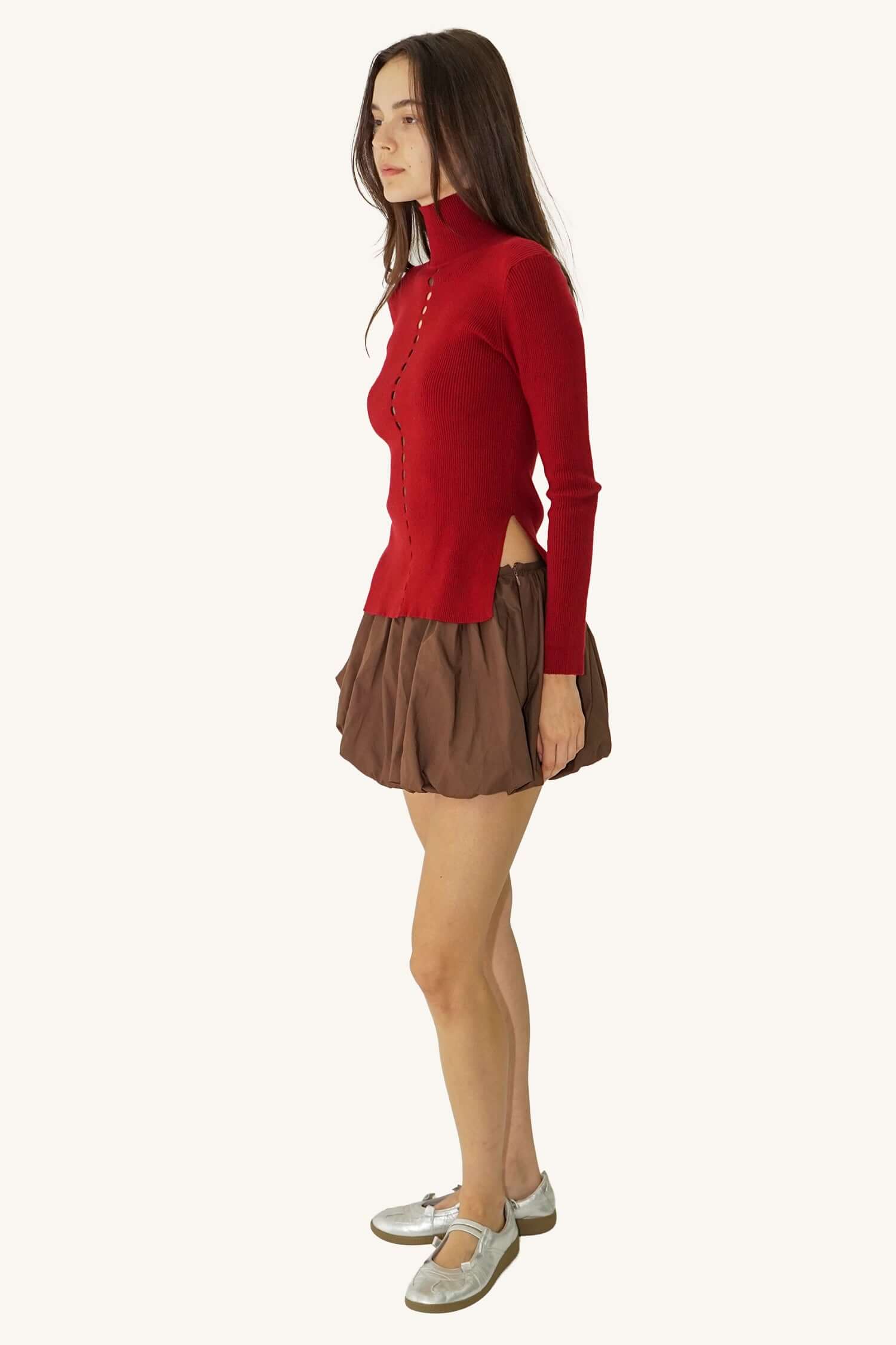 LAST ONE | Find Me Now - River Knit Long Sleeve - Sangria