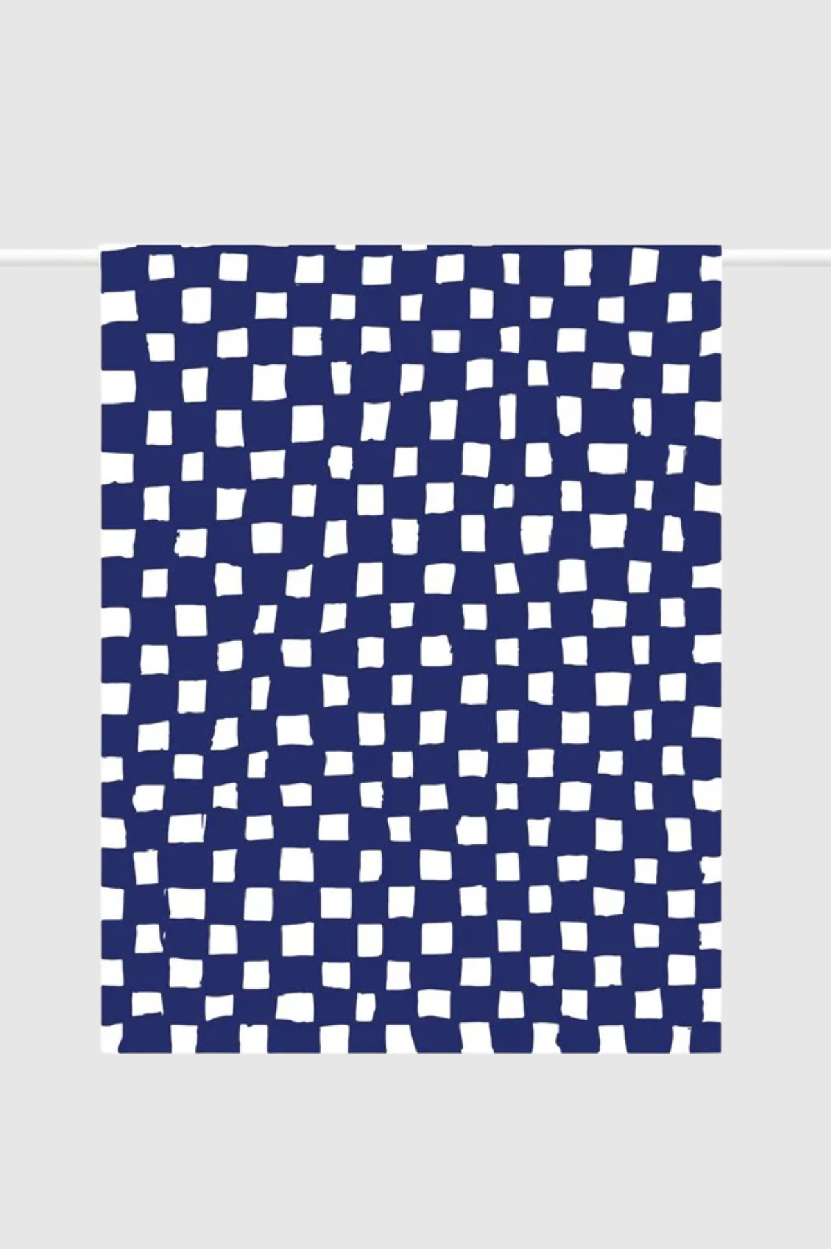 Father Rabbit - Tea Towel - Hand-Drawn Checkers