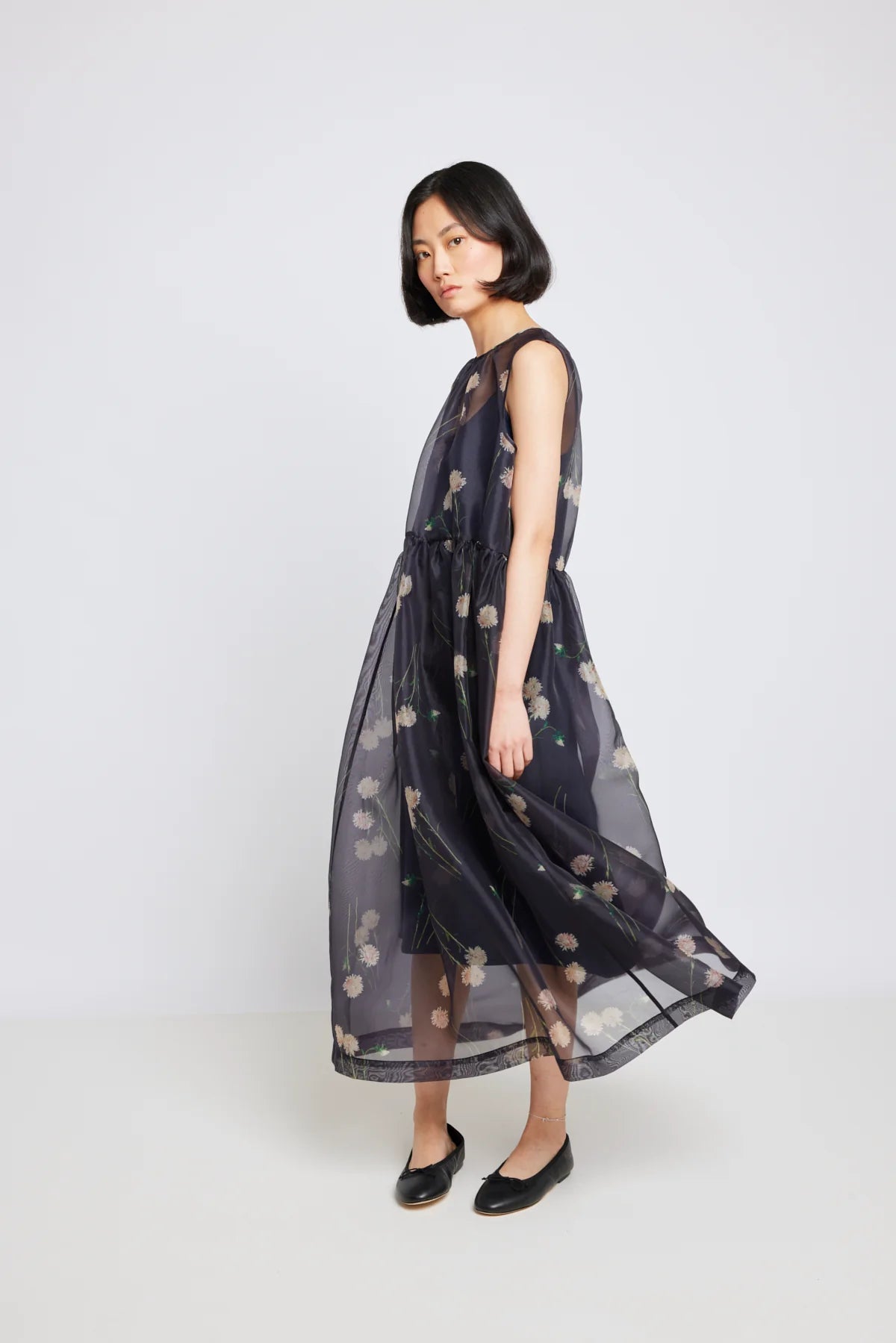 Twenty-Seven Names - Trivial Pursuit Dress - Floral organza