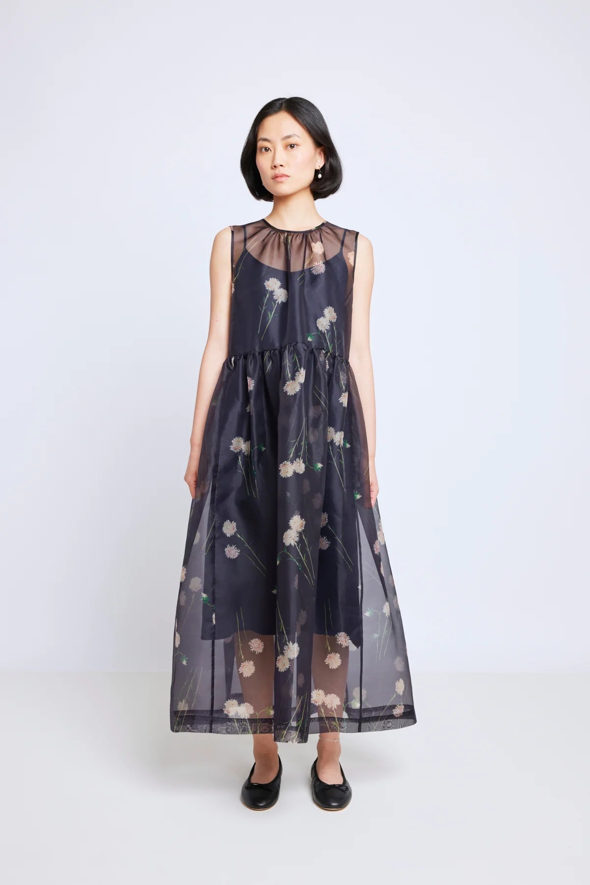 Twenty-Seven Names - Trivial Pursuit Dress - Floral organza