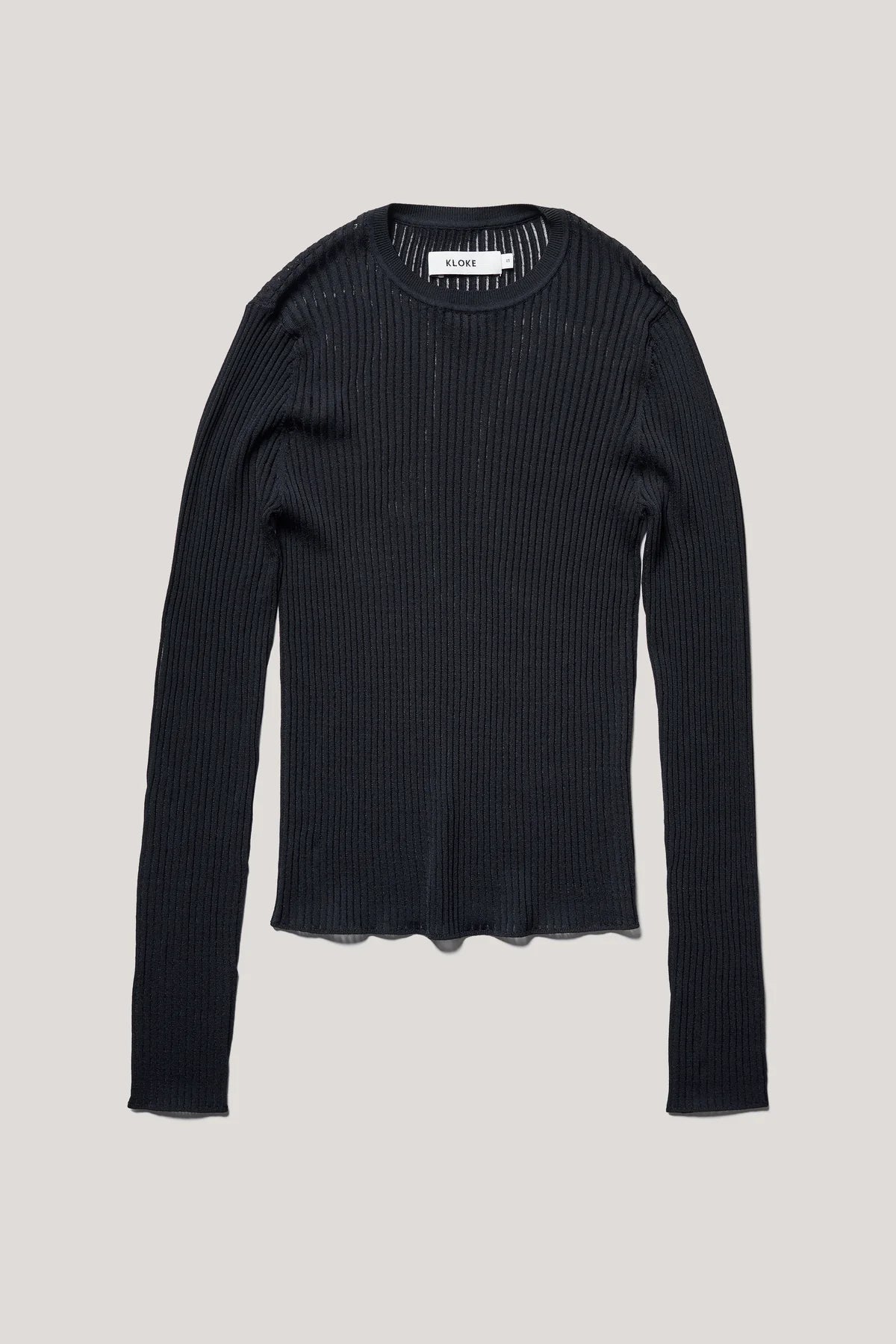 Kloke - Verse Knit Tee - Black