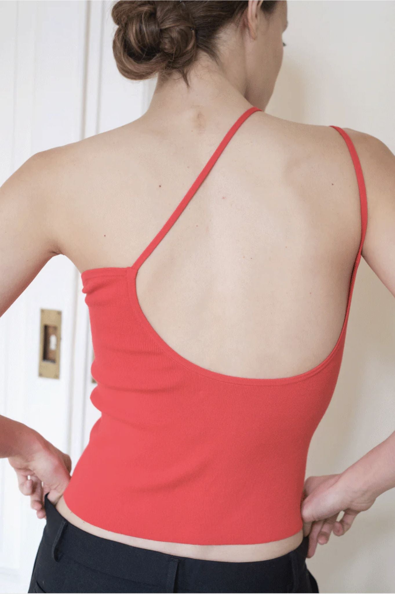 Del Villar - Straps Knit Top - Red