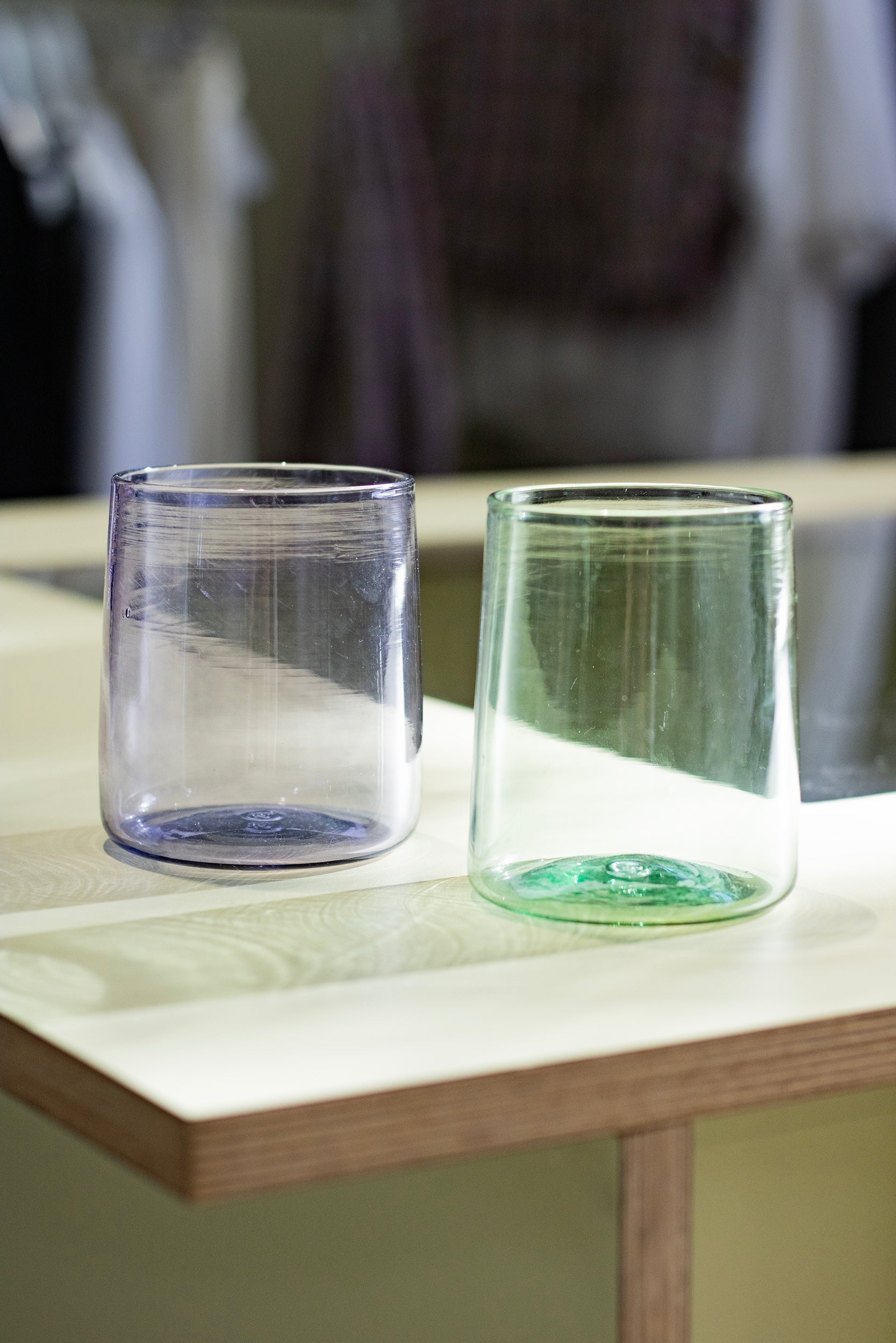 Monmouth Glass - Square Cup - Spring Green