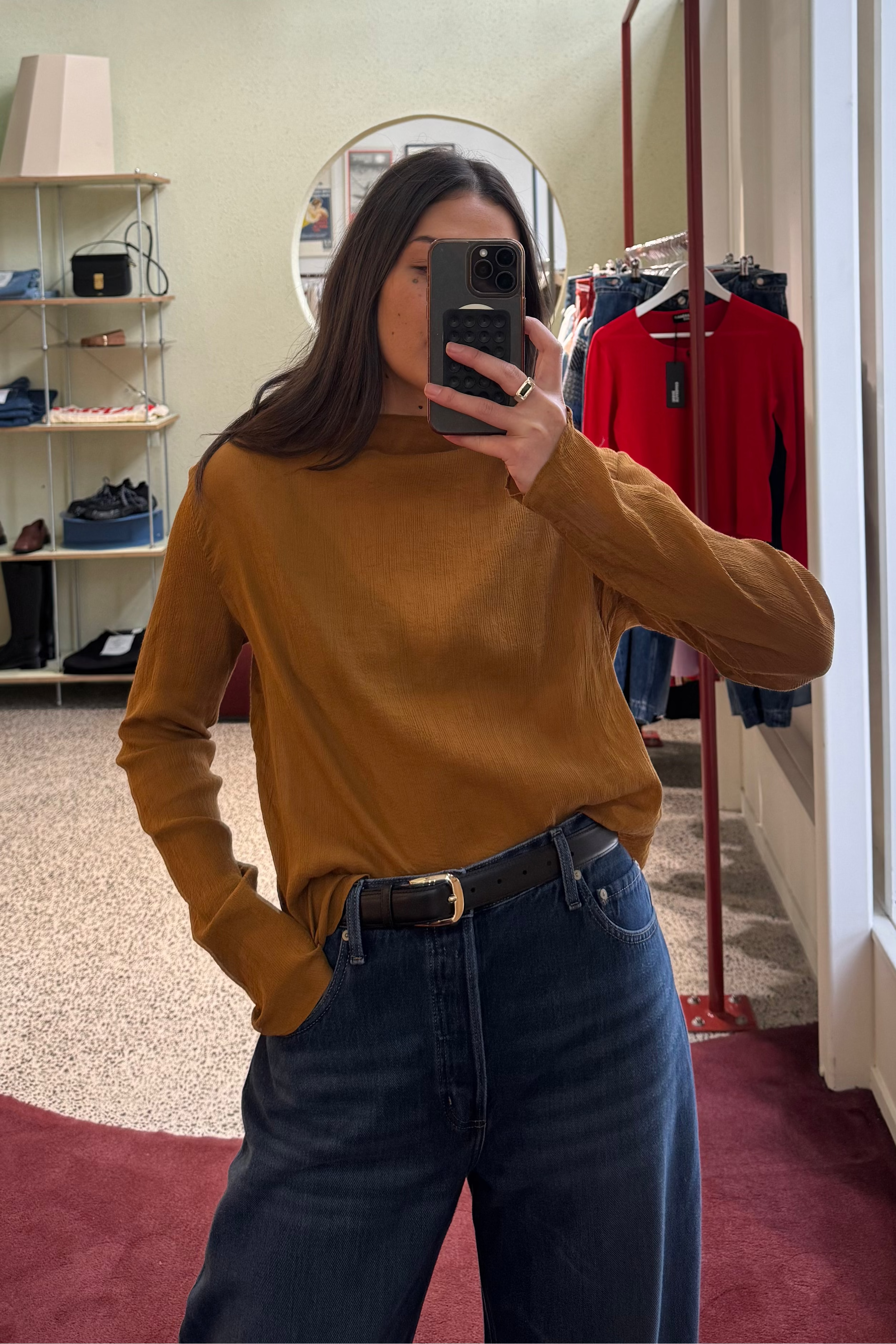 ANNIE x Oosterom - Crinkle Skivvy - Copper