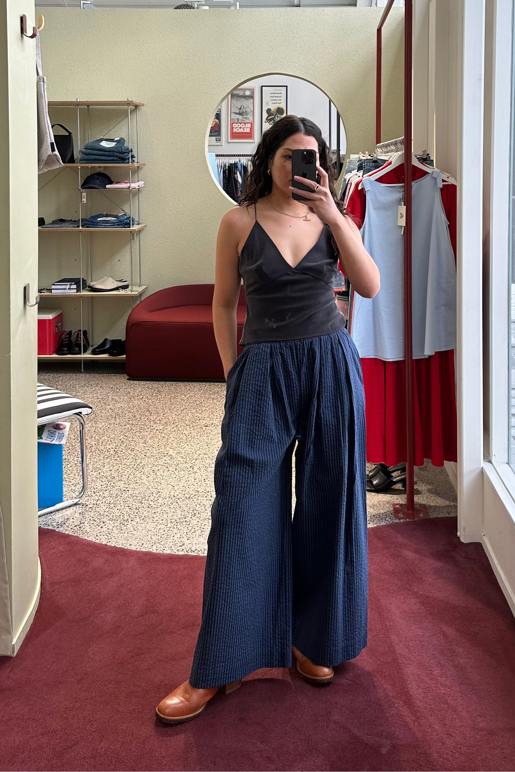 Annie - Roam Pant - Ink/Navy Stripe