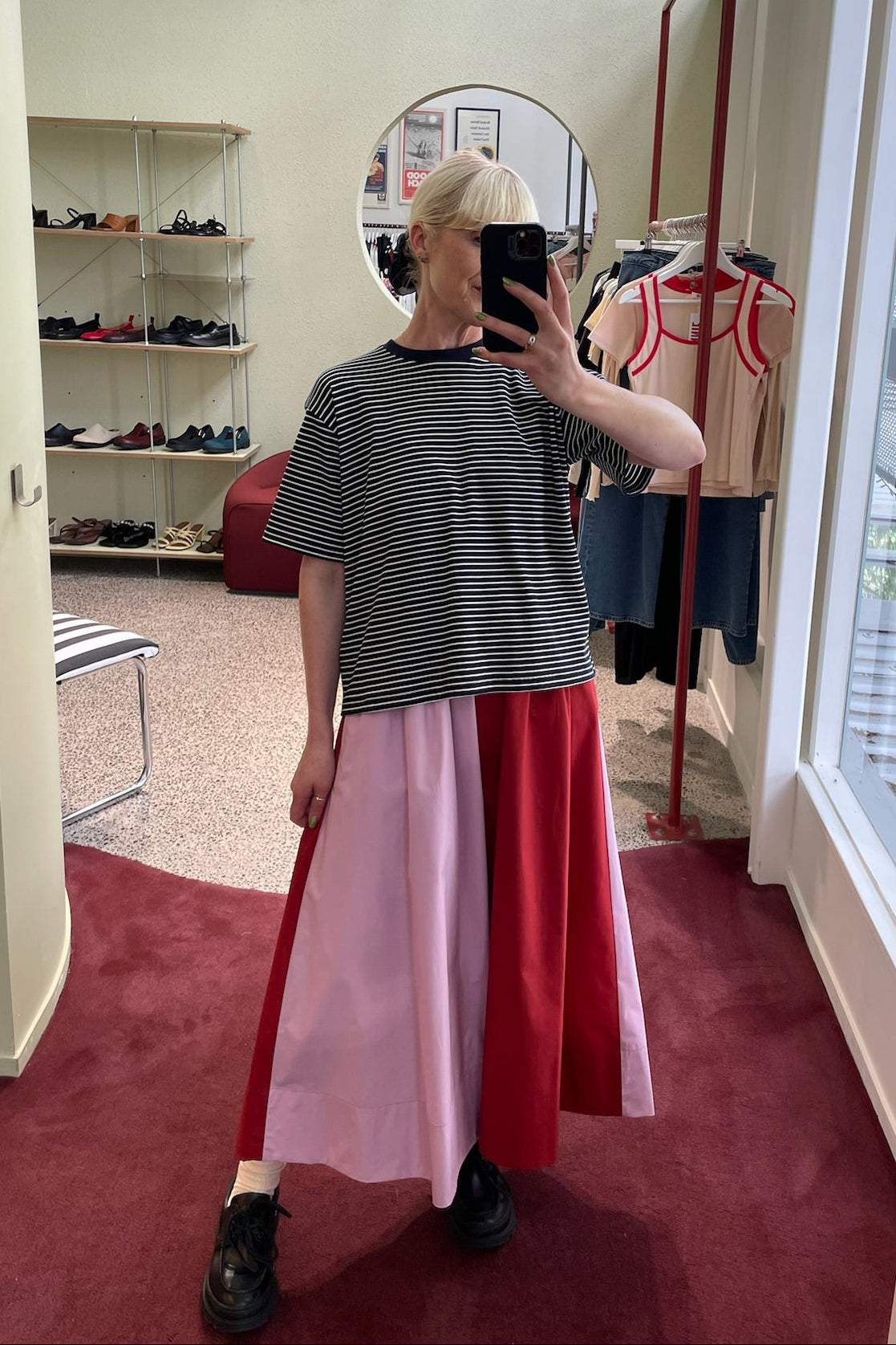 Annie - Rue Skirt - Port/Petal