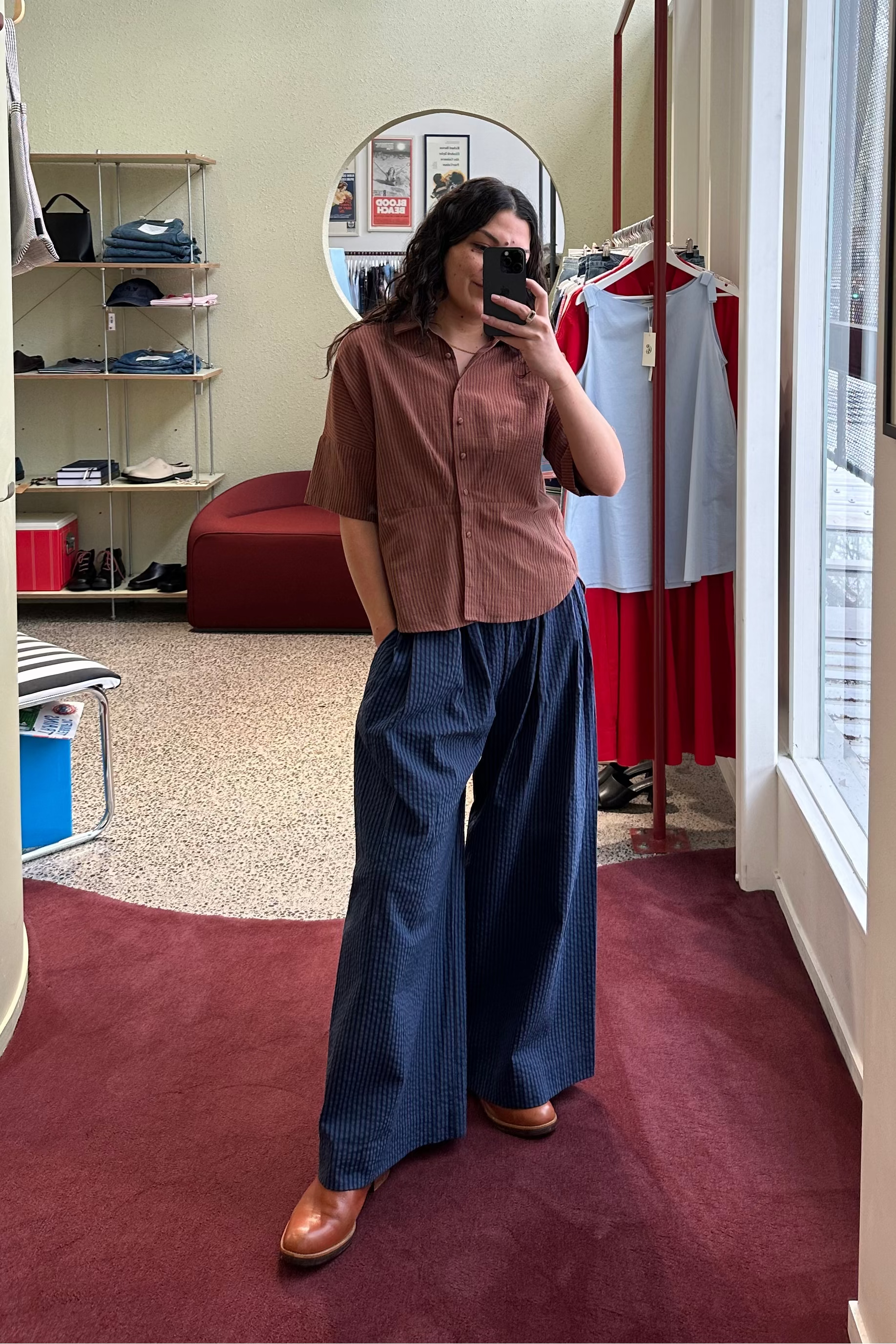 Annie - Roam Pant - Ink/Navy Stripe