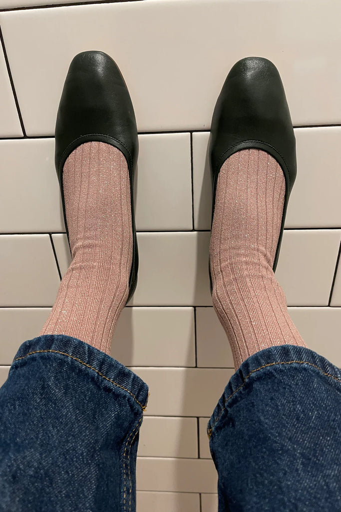 Le Bon Shoppe - Her Socks - Rose Glitter