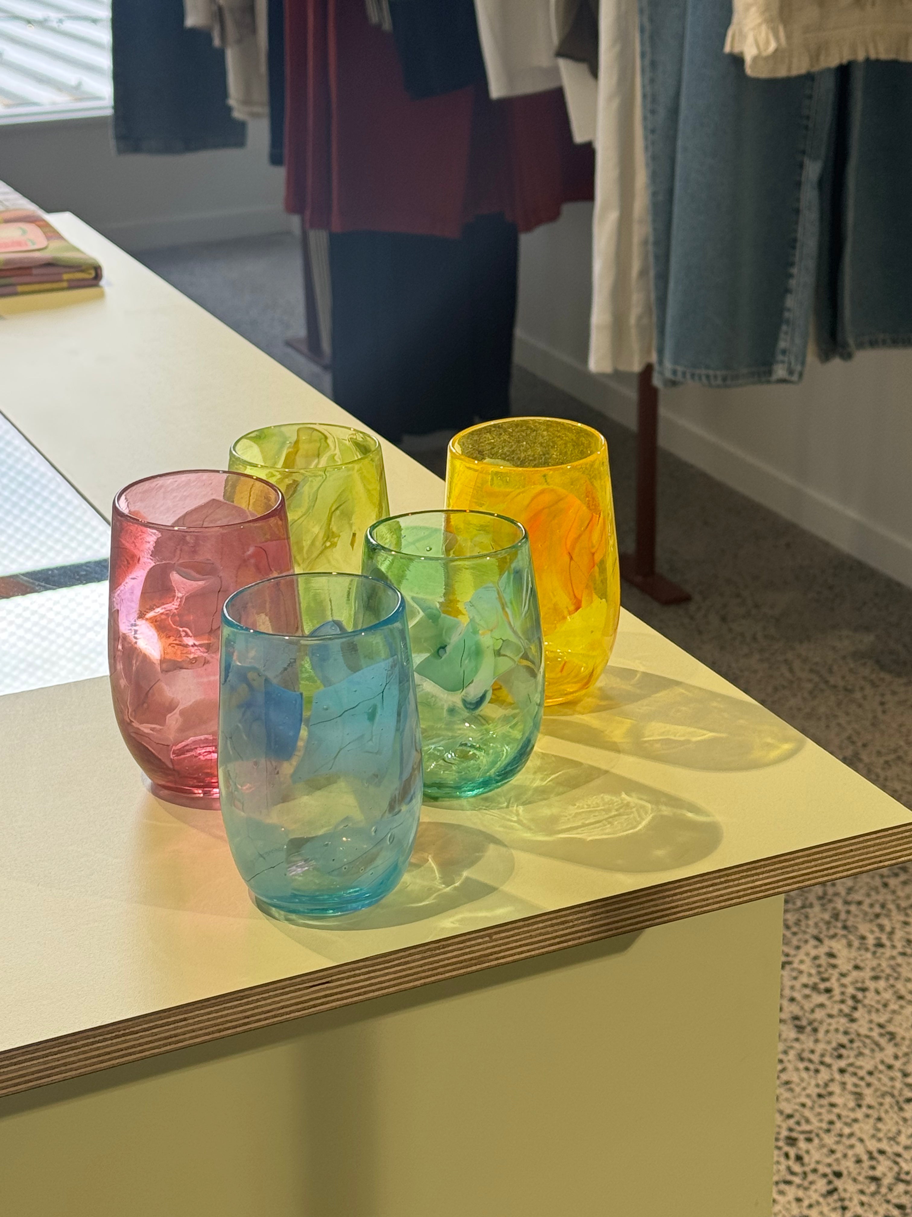 Grinter Glass Shard Tumbler - Yellow