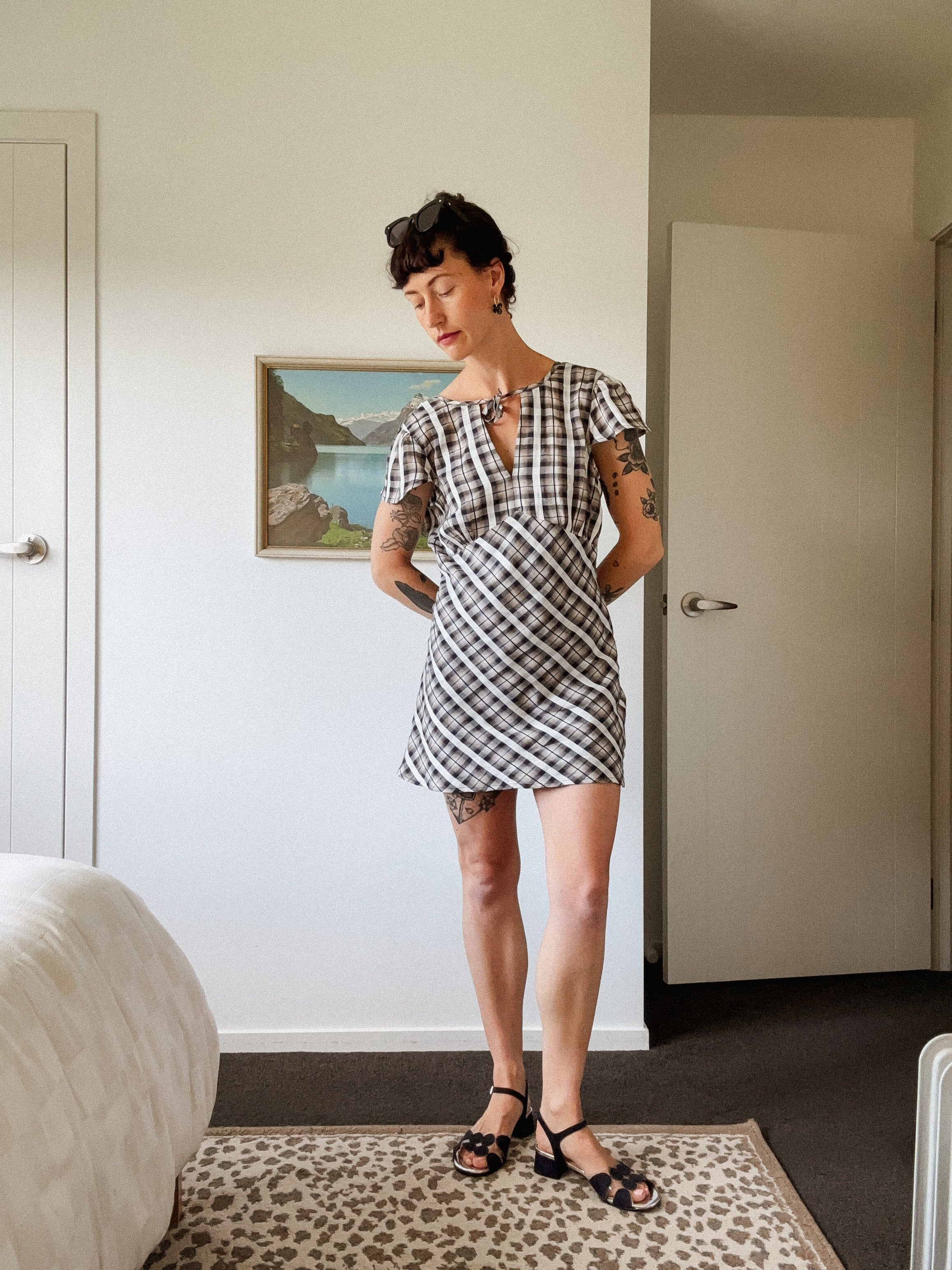 Annie - Archive Mini Dress - Heritage Plaid