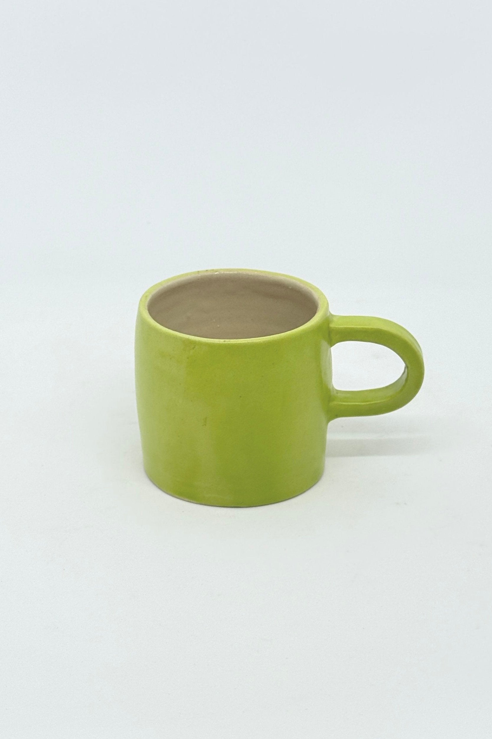 Slab Ceramics - Espresso Brewtalist Cup - Chartreuse