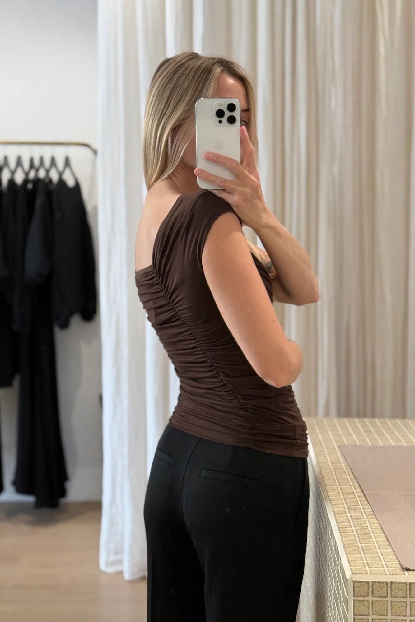 Dominique Healy - Jolene Tee - Espresso