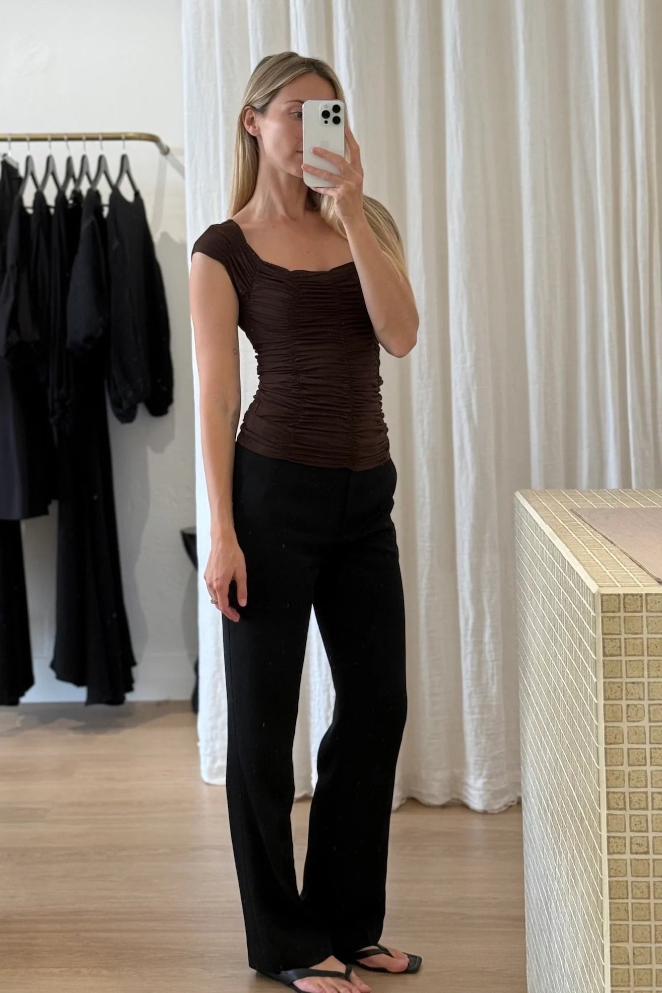 Dominique Healy - Jolene Tee - Espresso