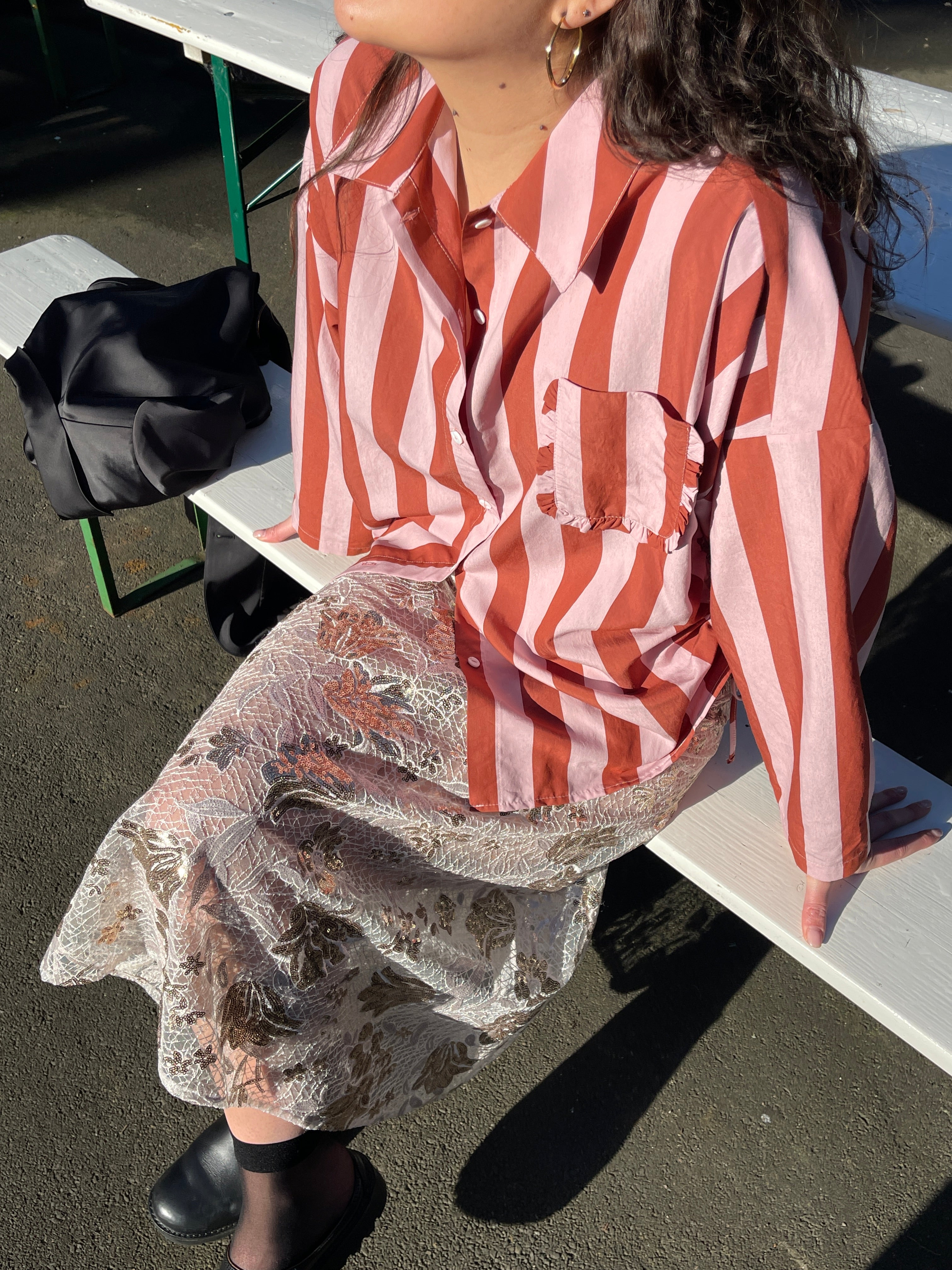 Oosterom X Found - Petra Skirt - Champagne Bloom