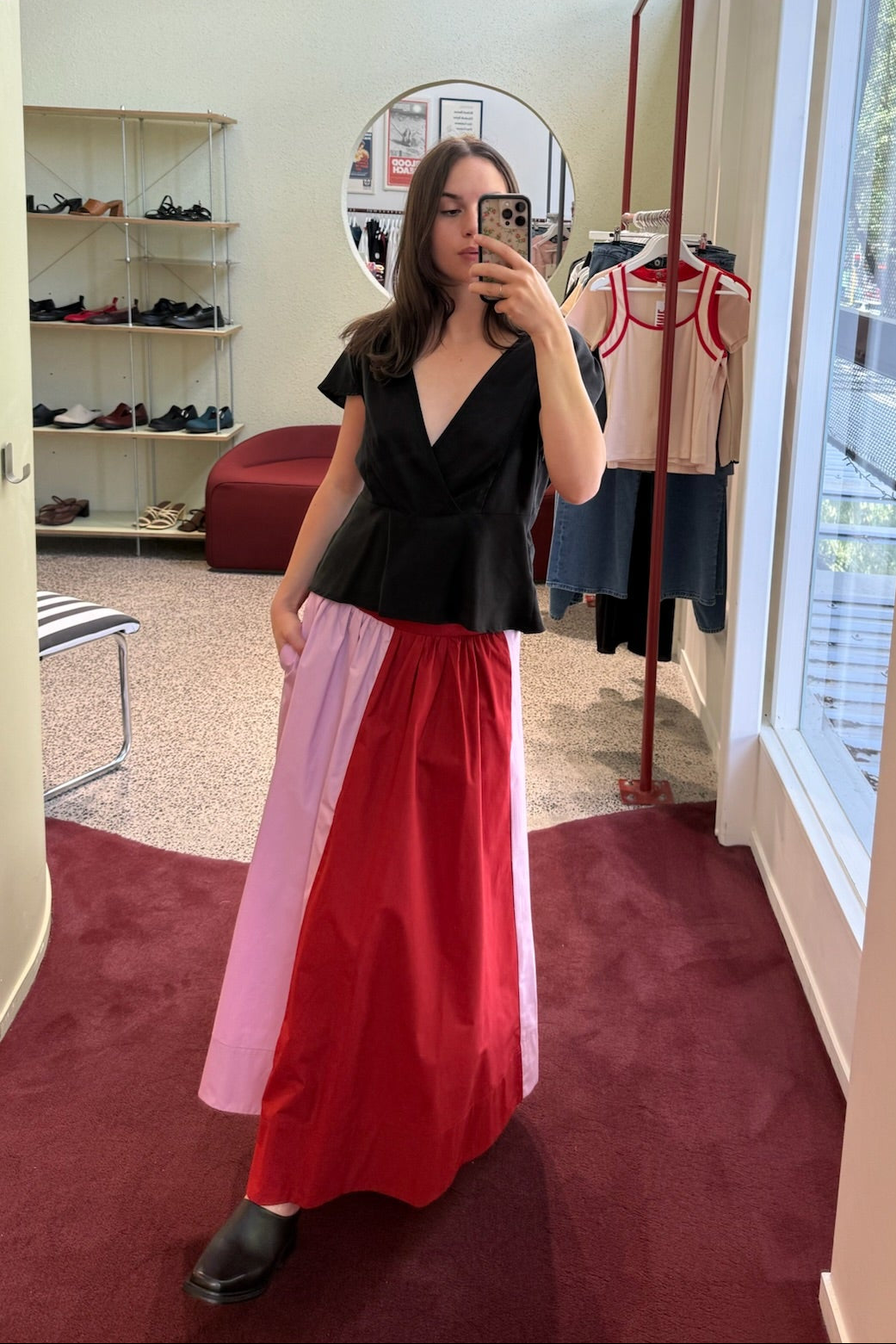 Annie - Rue Skirt - Port/Petal