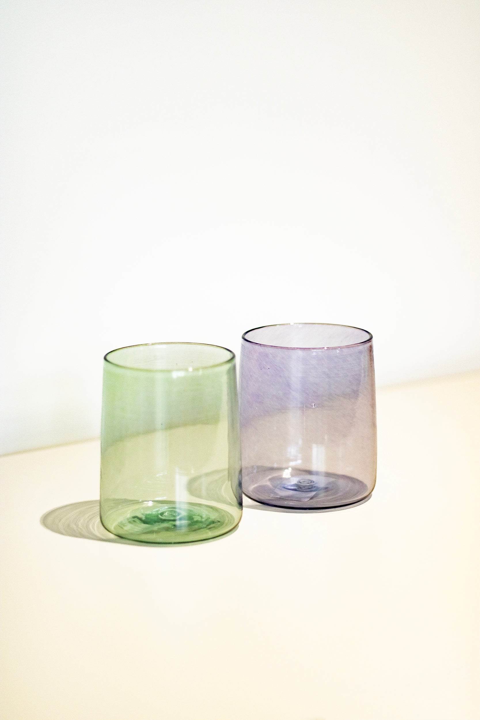 Monmouth Glass - Square Cup - Spring Green
