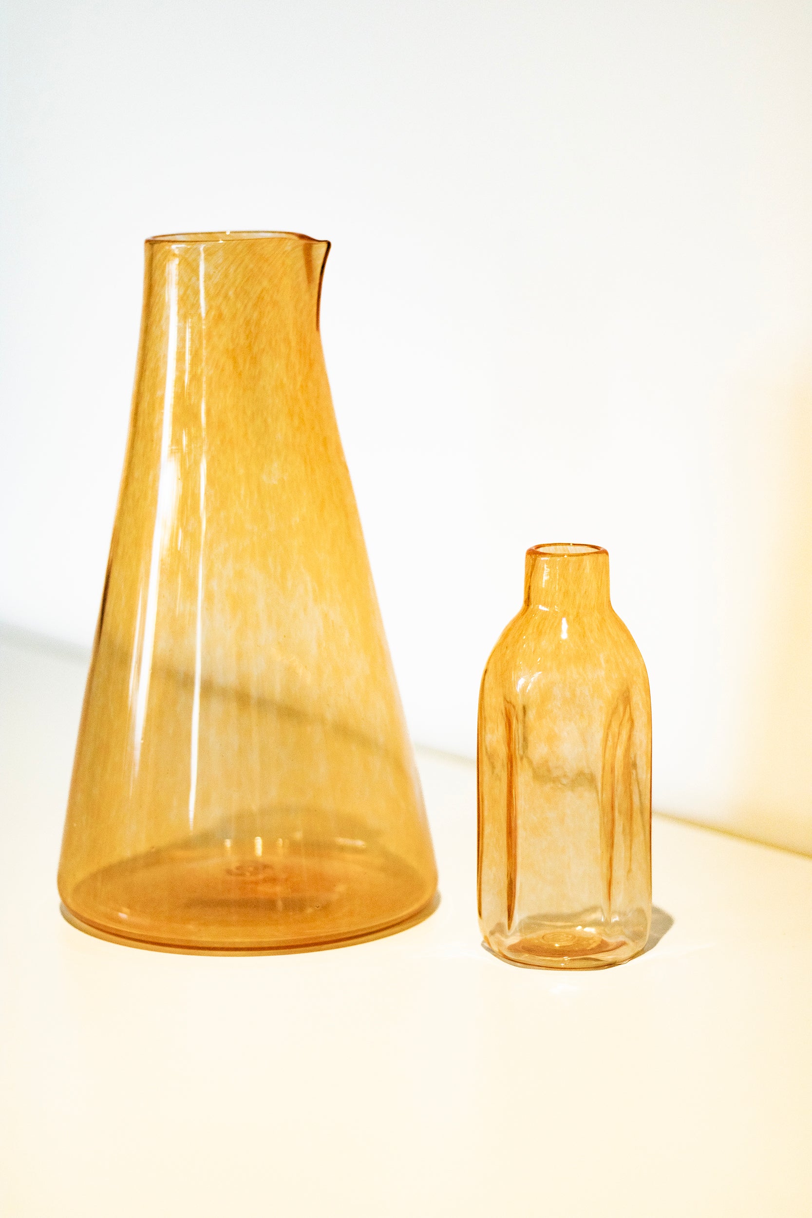 Monmouth Glass - Bottle Bud Vase - Apricot