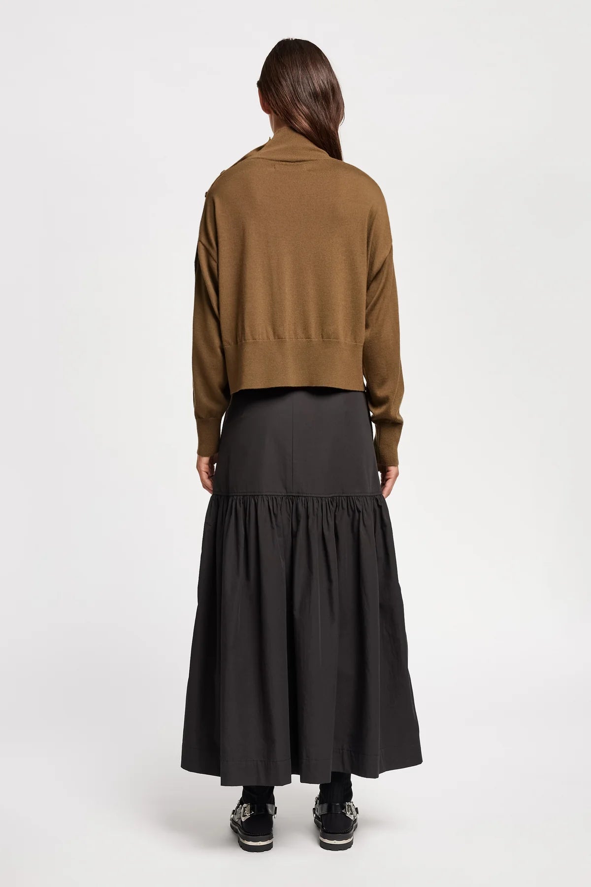Kloke - Impart Mock Neck Sweater - Brown