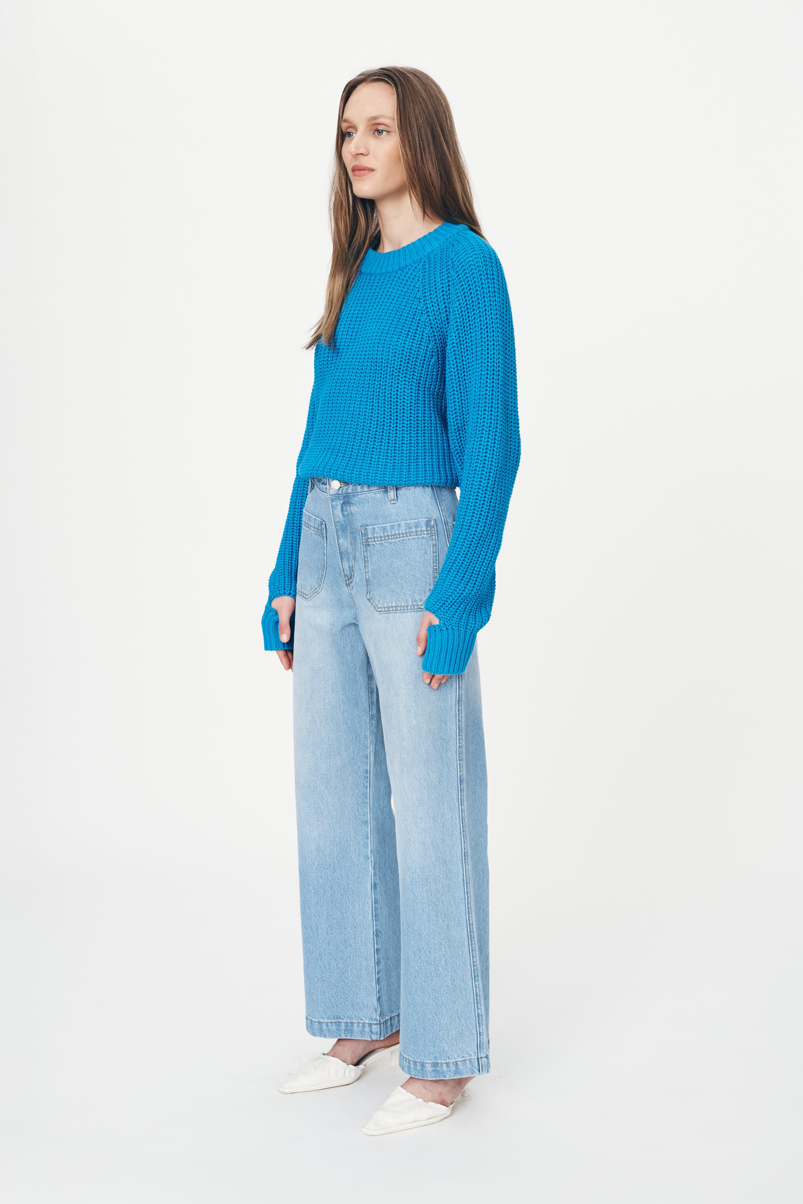 ROWIE - Jahmain Straight Jeans - Faded Blue