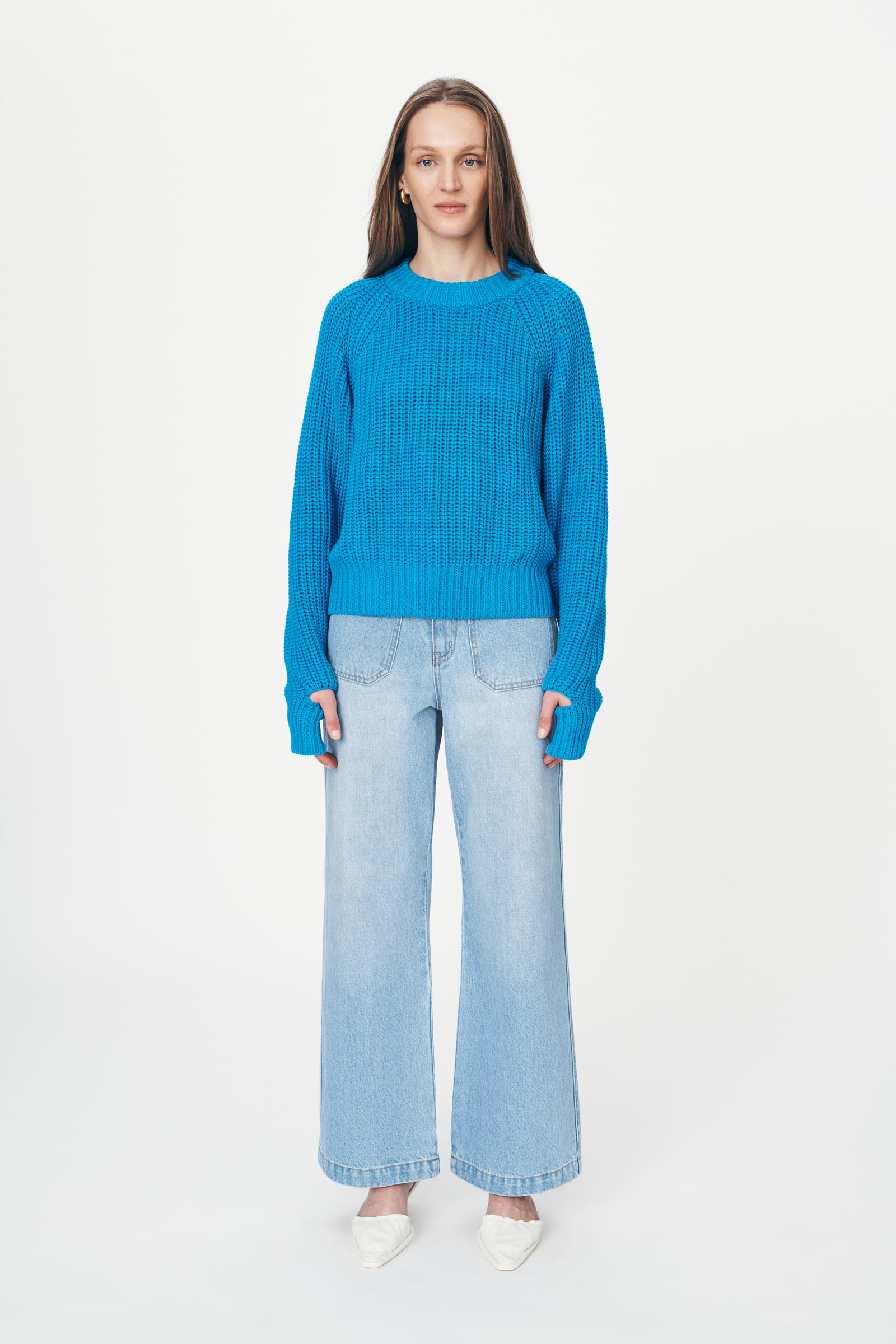 ROWIE - Jahmain Straight Jeans - Faded Blue