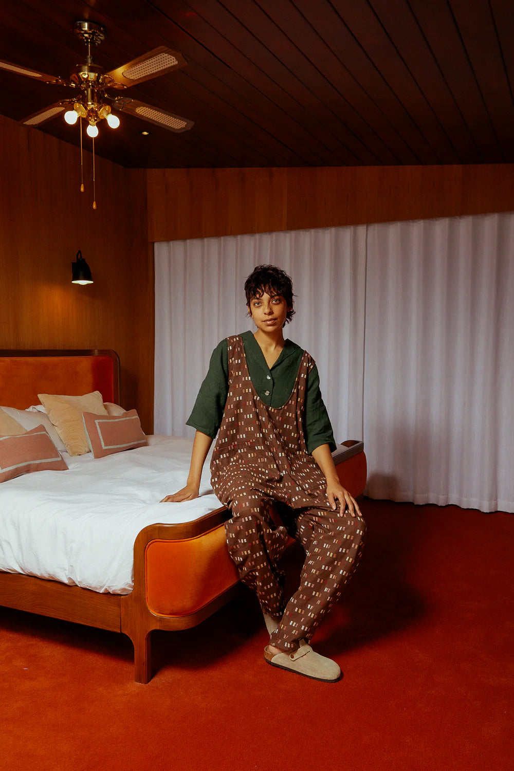 L.F. Markey - Basic Jumpsuit - Chocolate Jacquard