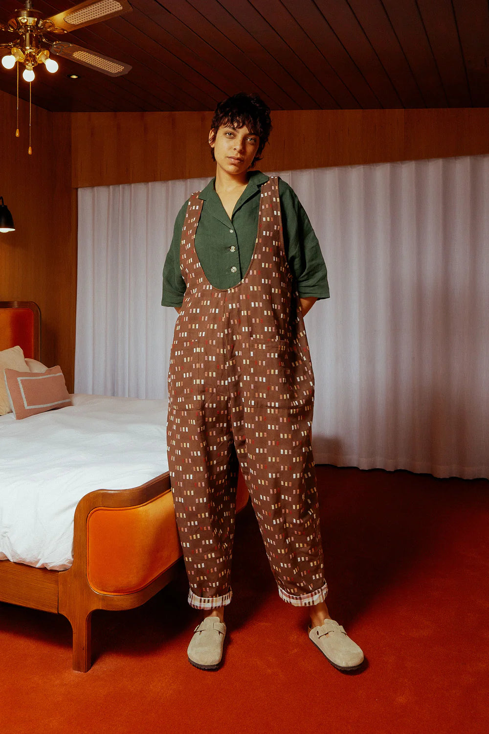 L.F. Markey - Basic Jumpsuit - Chocolate Jacquard