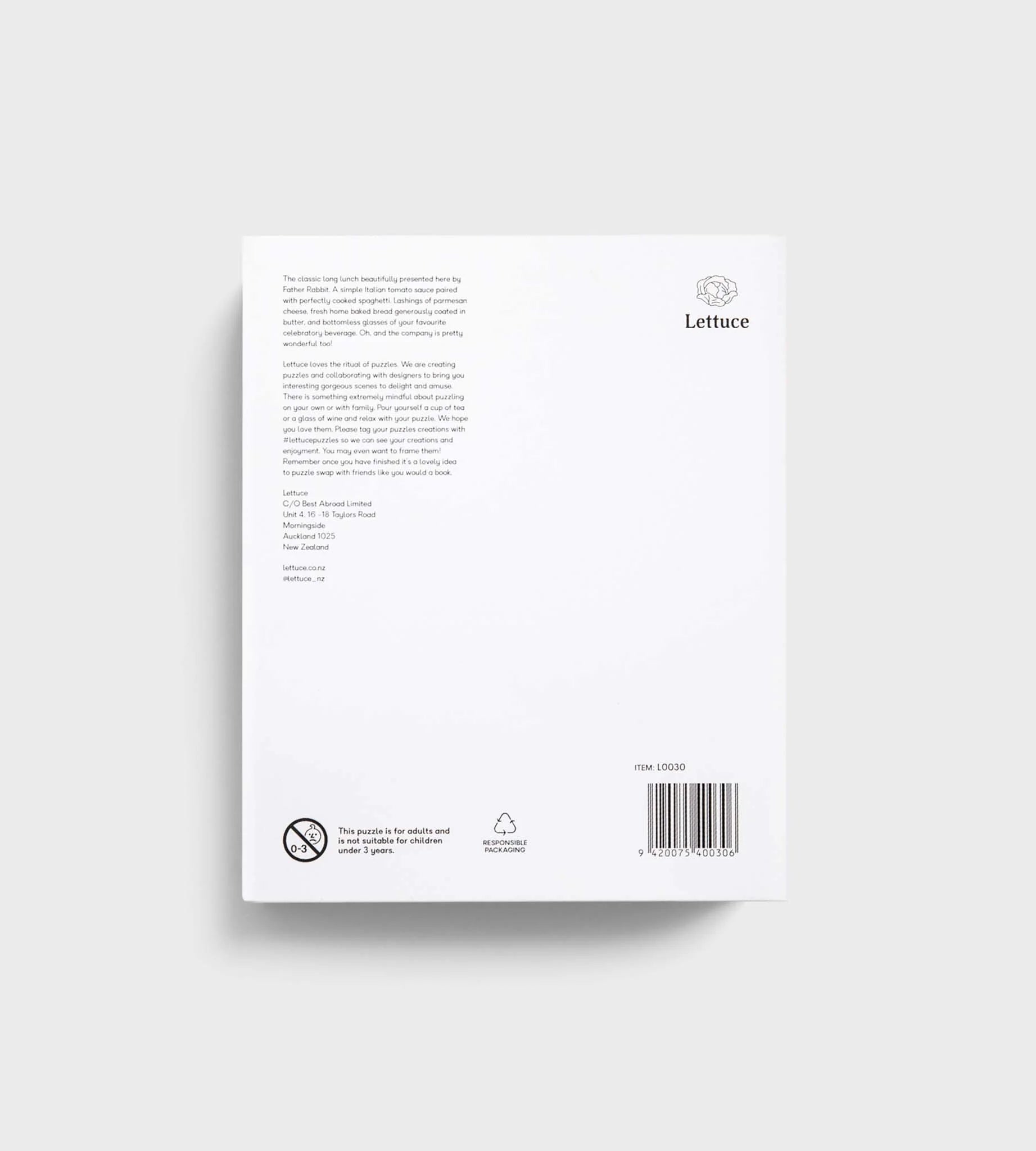 Lettuce x Father Rabbit - Long Lunch Puzzle