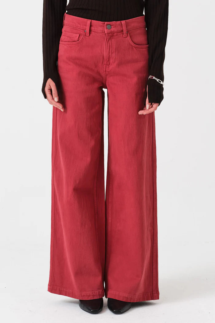 Seventy + Mochi - Bay Wide Leg Jean - Faded Rose