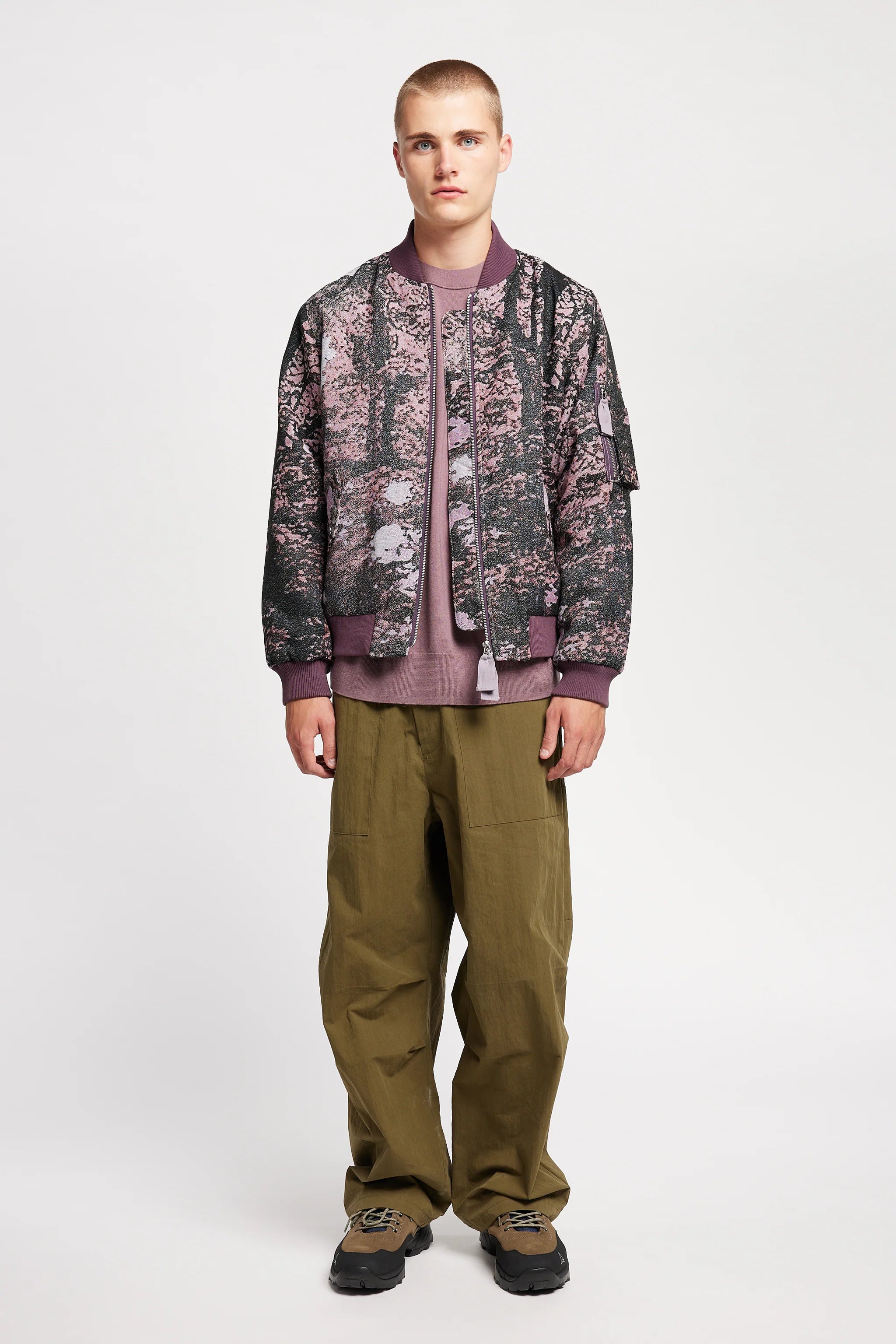 Kloke - Sustain Unisex Bomber - Purple Print