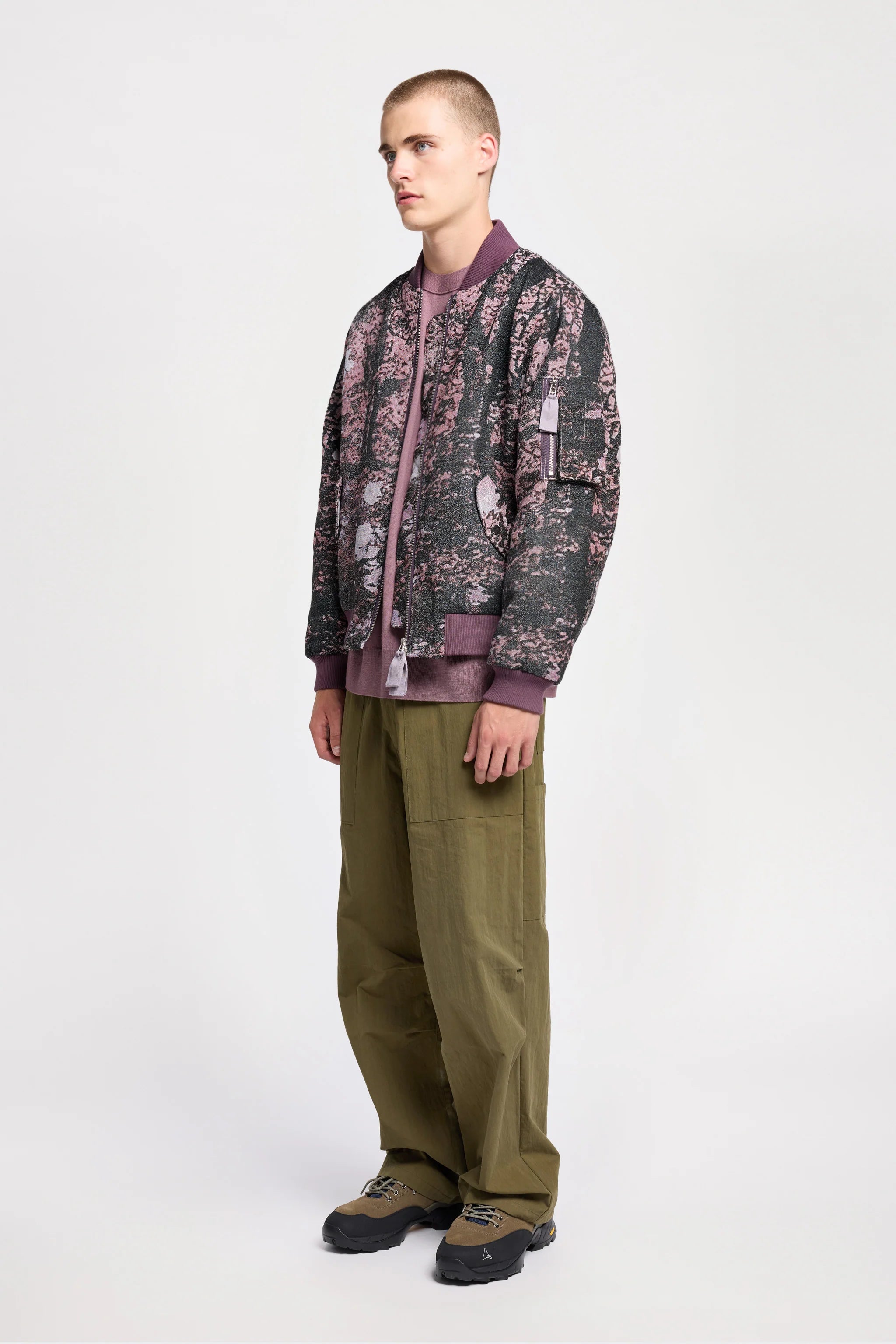 Kloke - Sustain Unisex Bomber - Purple Print