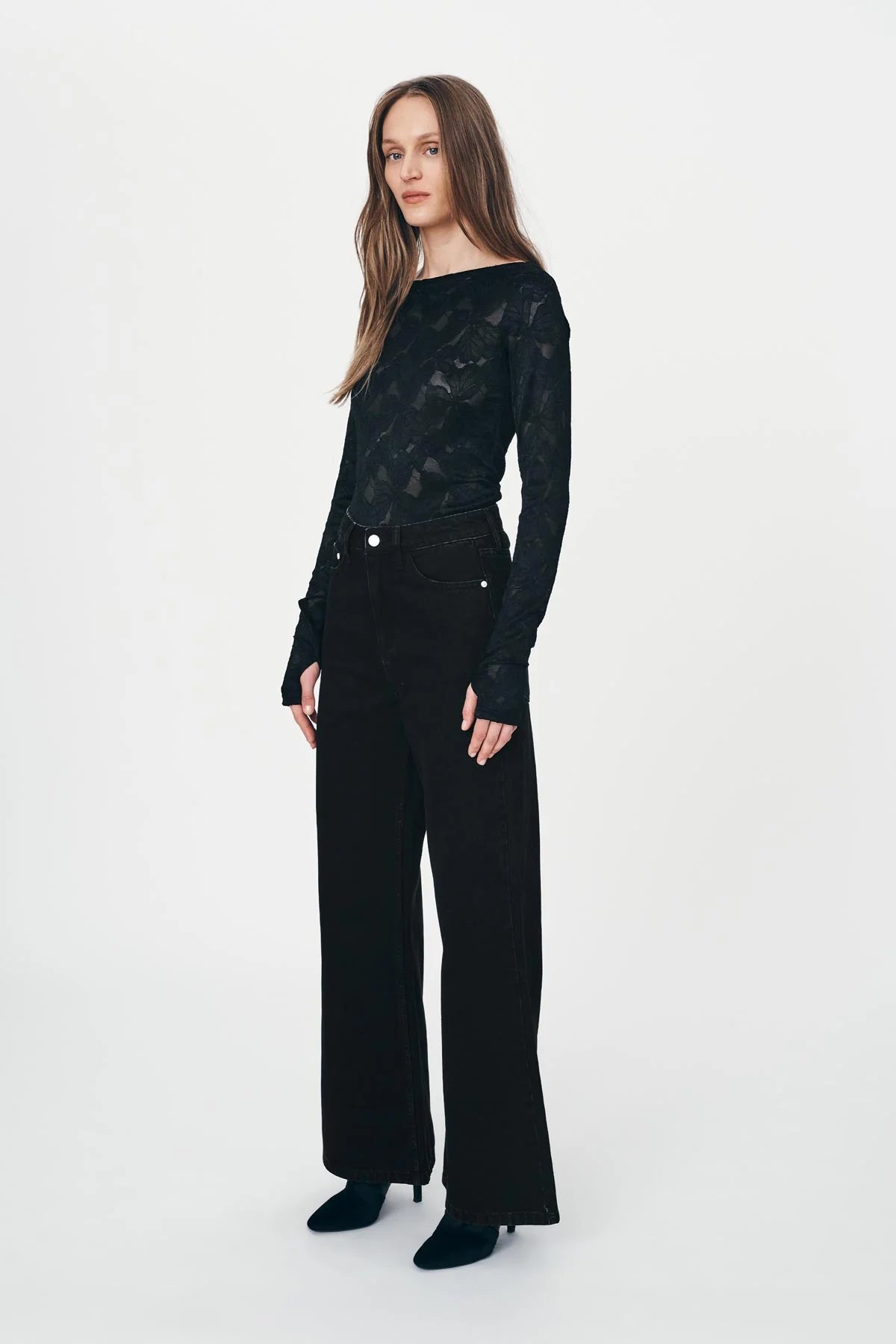 ROWIE - Molly Classic Jeans - Noir