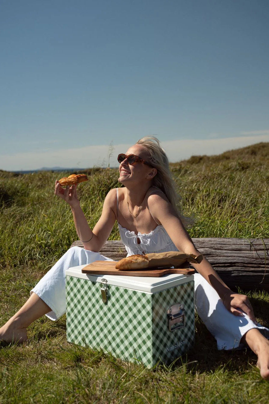 Napoleon Goods - Chilly Bin - Avocado Gingham