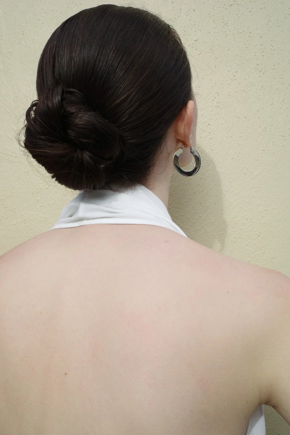 Nina Gordon - Flat Hoops - Silver