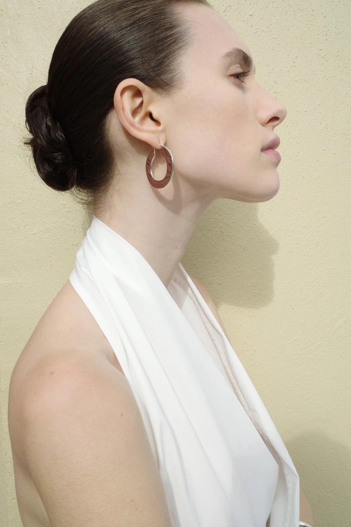 Nina Gordon - Flat Hoops - Silver
