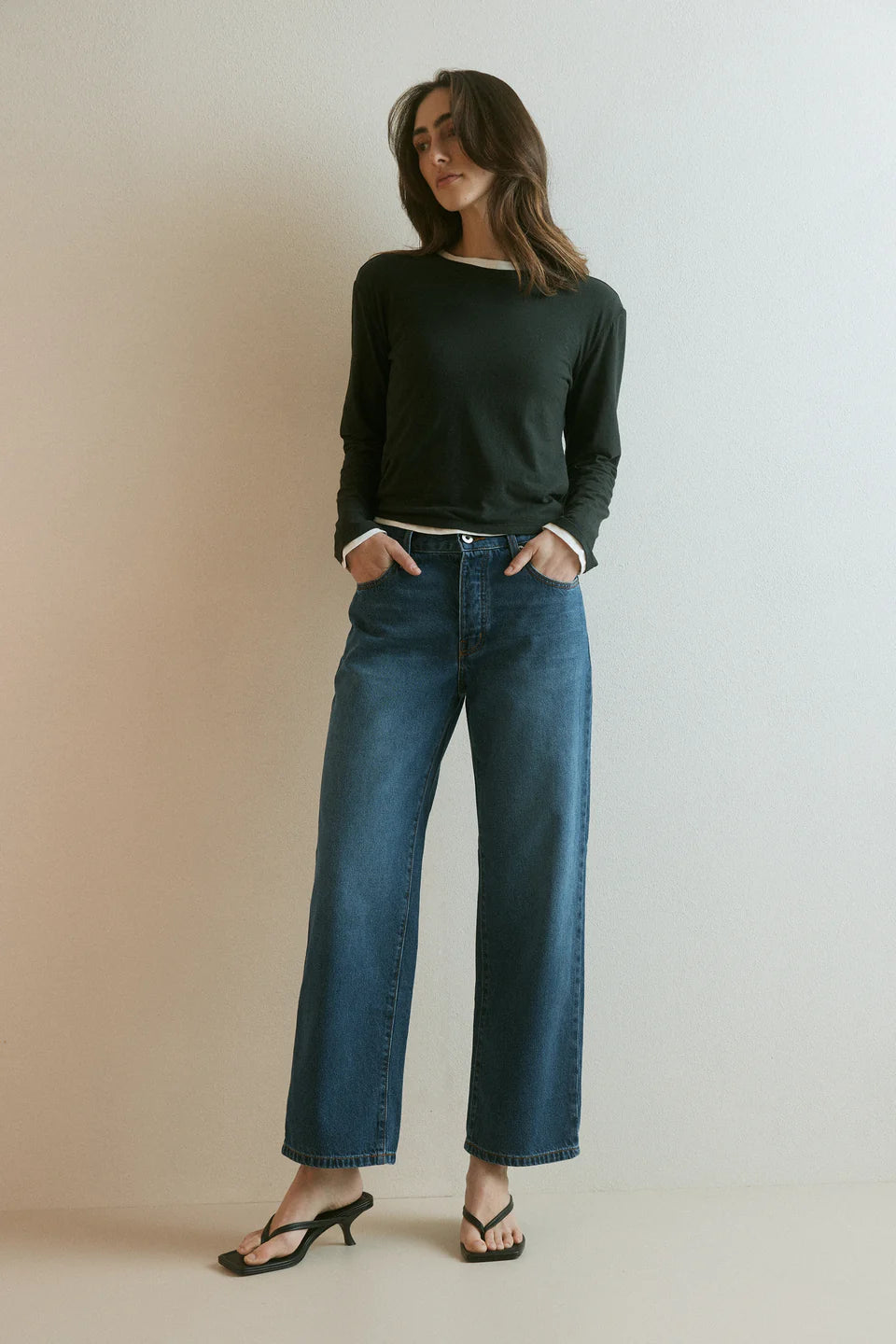 Outland Denim - Rachel Mid Boyfriend Jean - Lake