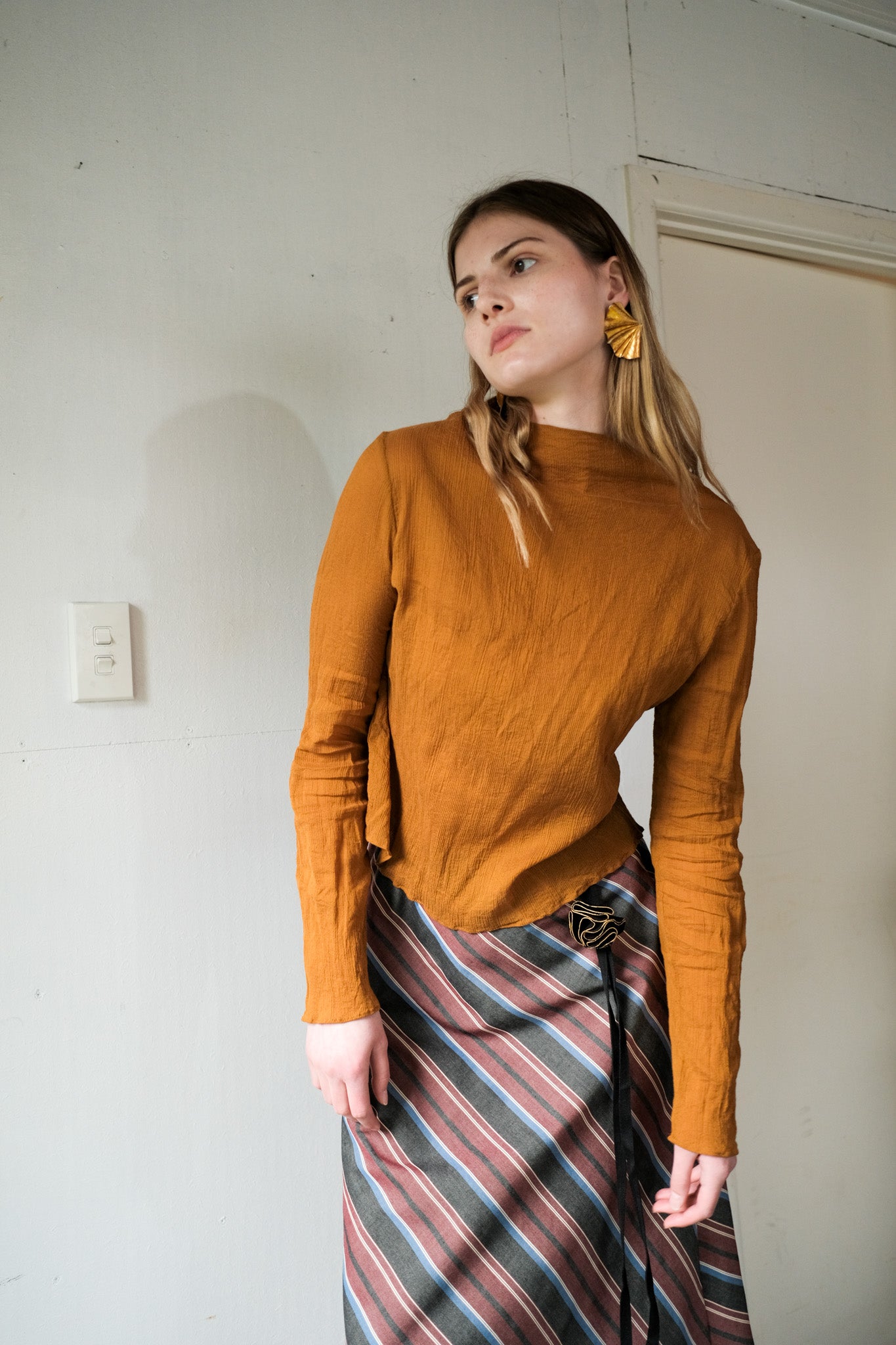 ANNIE x Oosterom - Crinkle Skivvy - Copper