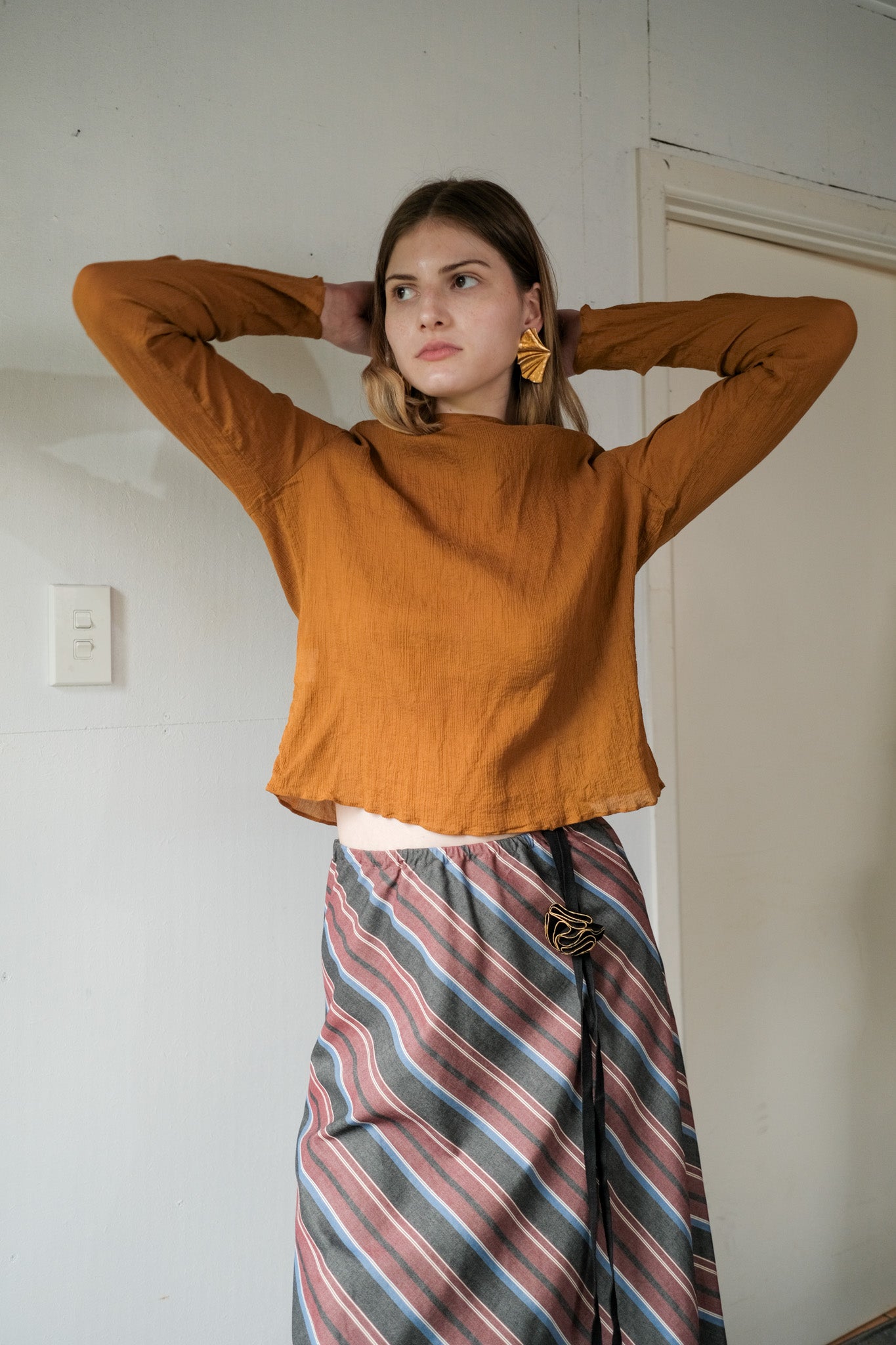 ANNIE x Oosterom - Crinkle Skivvy - Copper