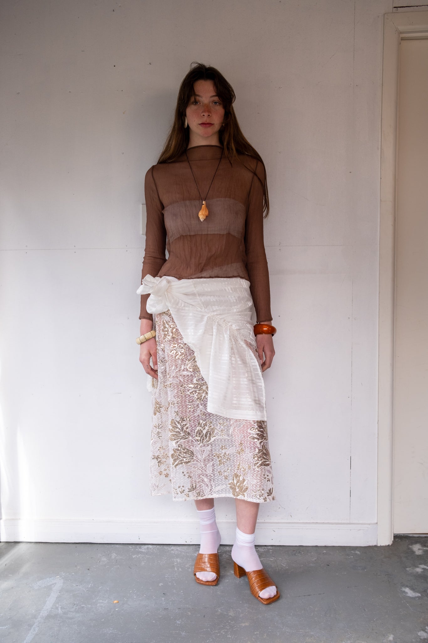 Oosterom X Found - Petra Skirt - Champagne Bloom