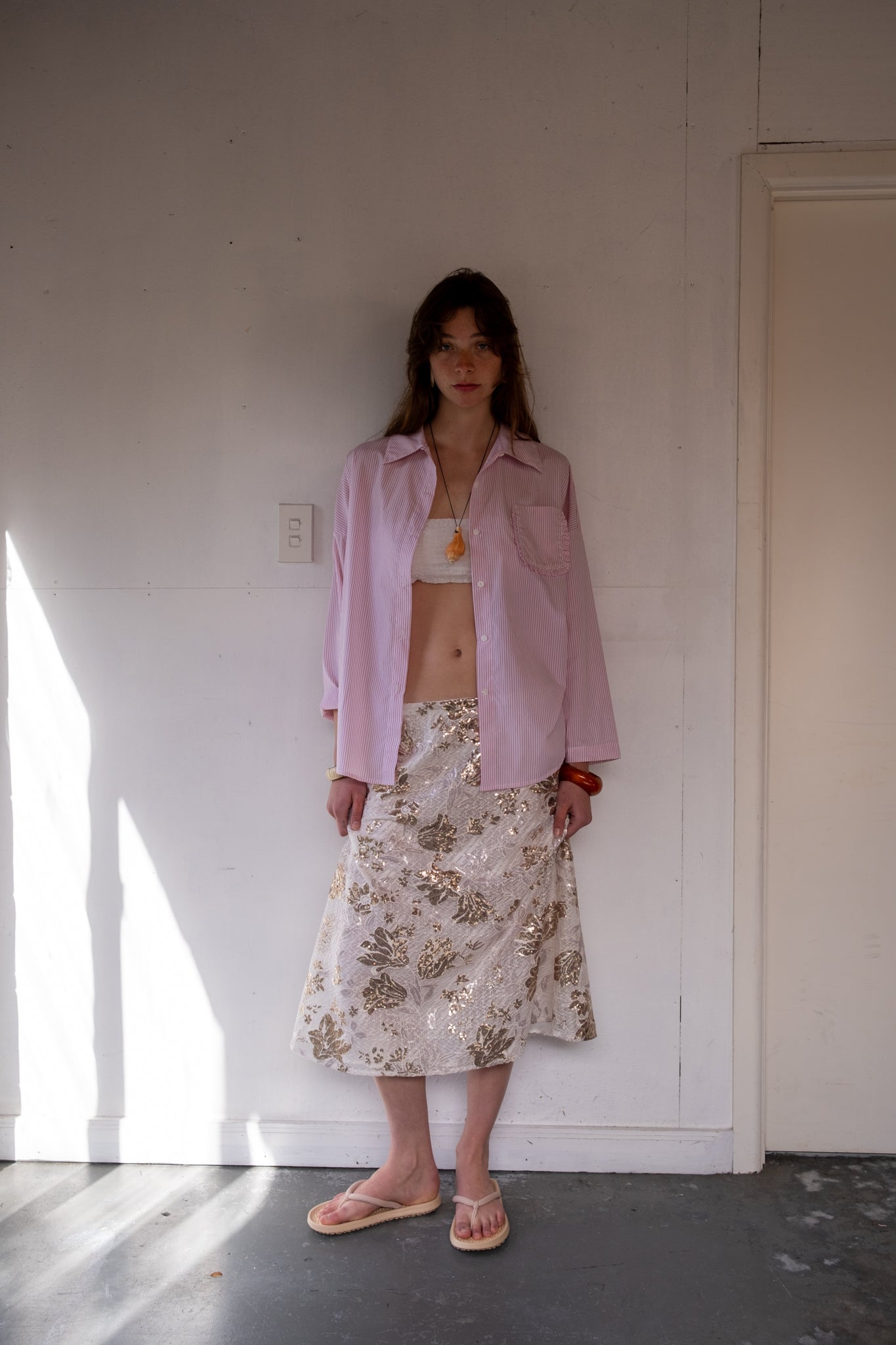 Oosterom X Found - Petra Skirt - Champagne Bloom