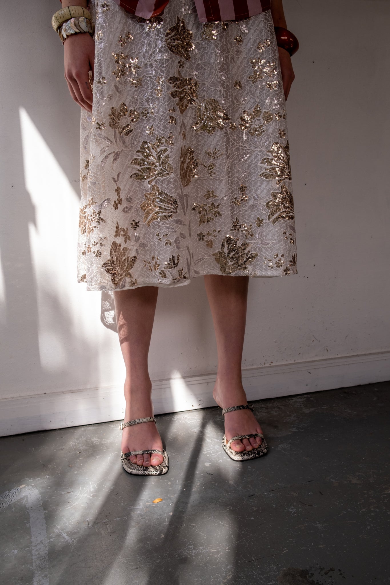 Oosterom X Found - Petra Skirt - Champagne Bloom