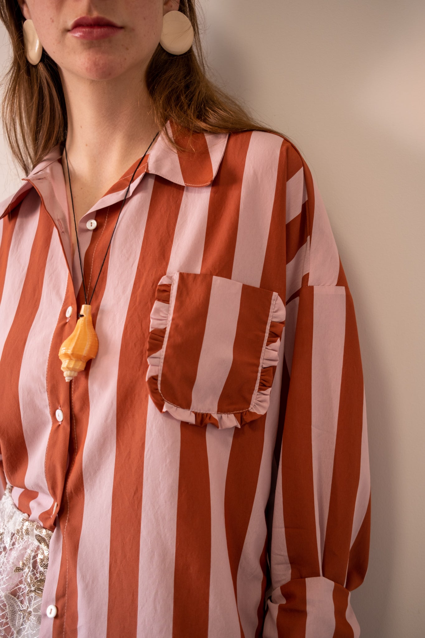 Oosterom X Found - Painters Shirt 2.0 - Raspberry Bubblegum
