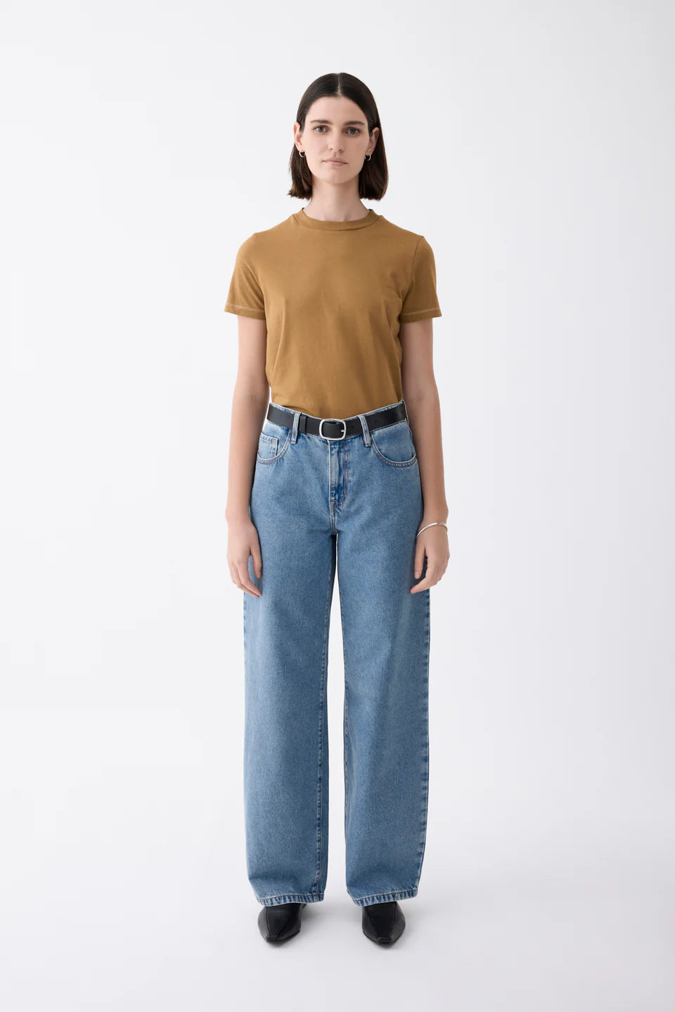 Outland Denim - Avril Mid Slouchy Wide Jean - Heirloom