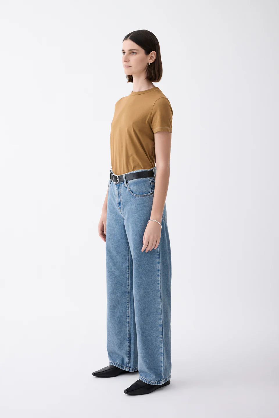 Outland Denim - Avril Mid Slouchy Wide Jean - Heirloom