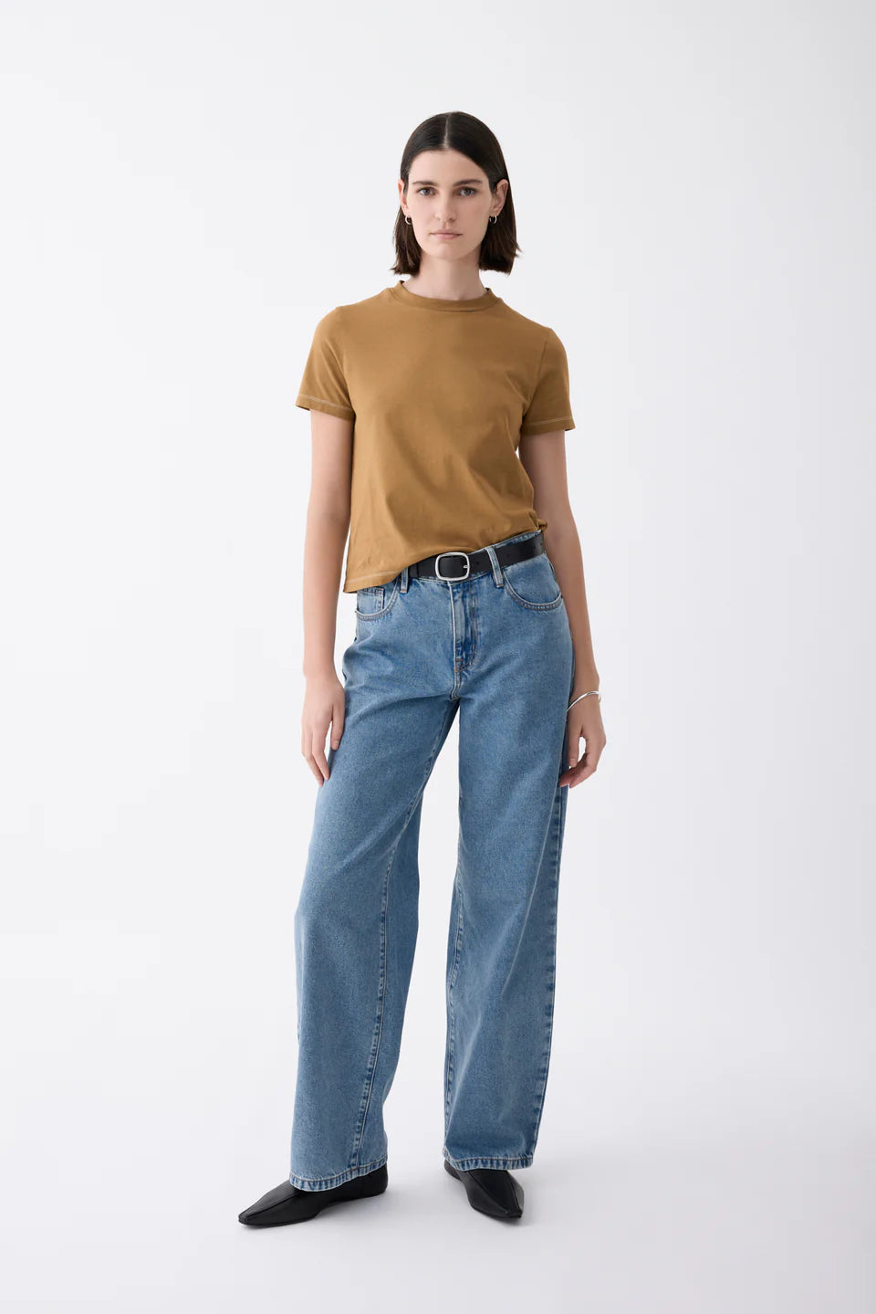 Outland Denim - Avril Mid Slouchy Wide Jean - Heirloom