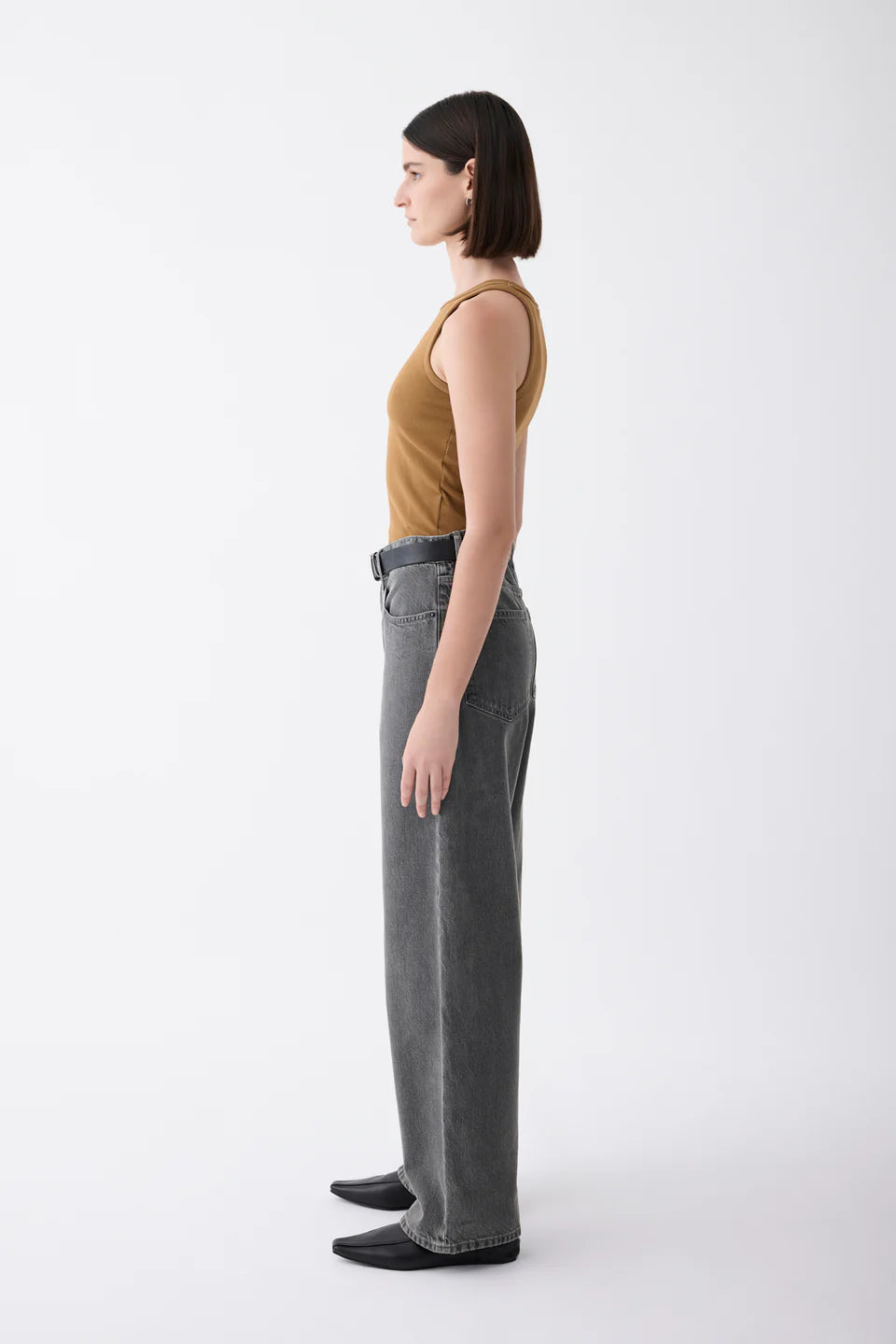 Outland Denim - Avril Mid Slouchy Wide Jean - Crusade